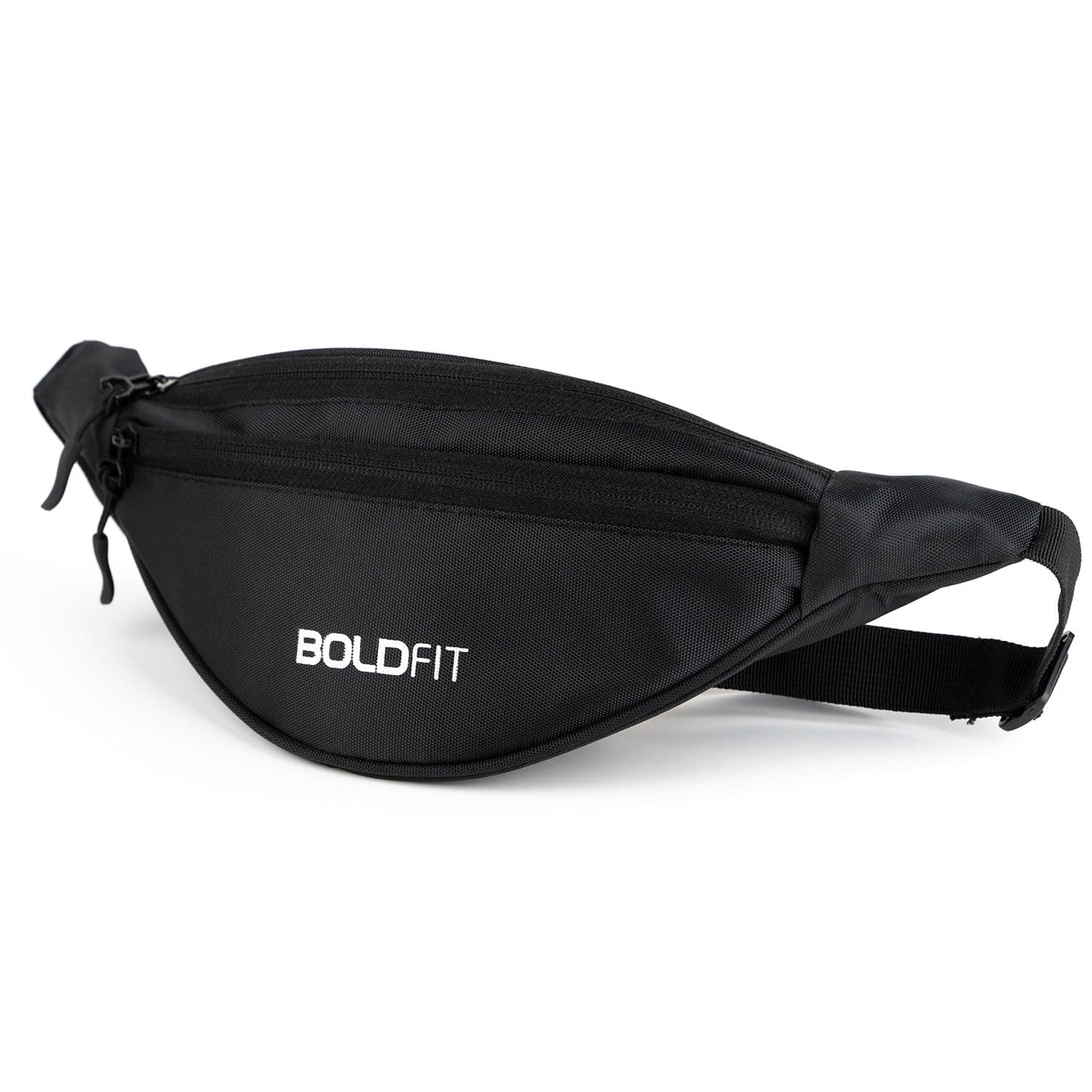 Boldfit Chest Bag for Men & Women,Crossbody Waist Pouch with 3 Zippered Compartments & Adjustable Strap,Multipurpose Fanny Pack for Travel, Festivals, Hiking, Cycling & Outdoor Activities