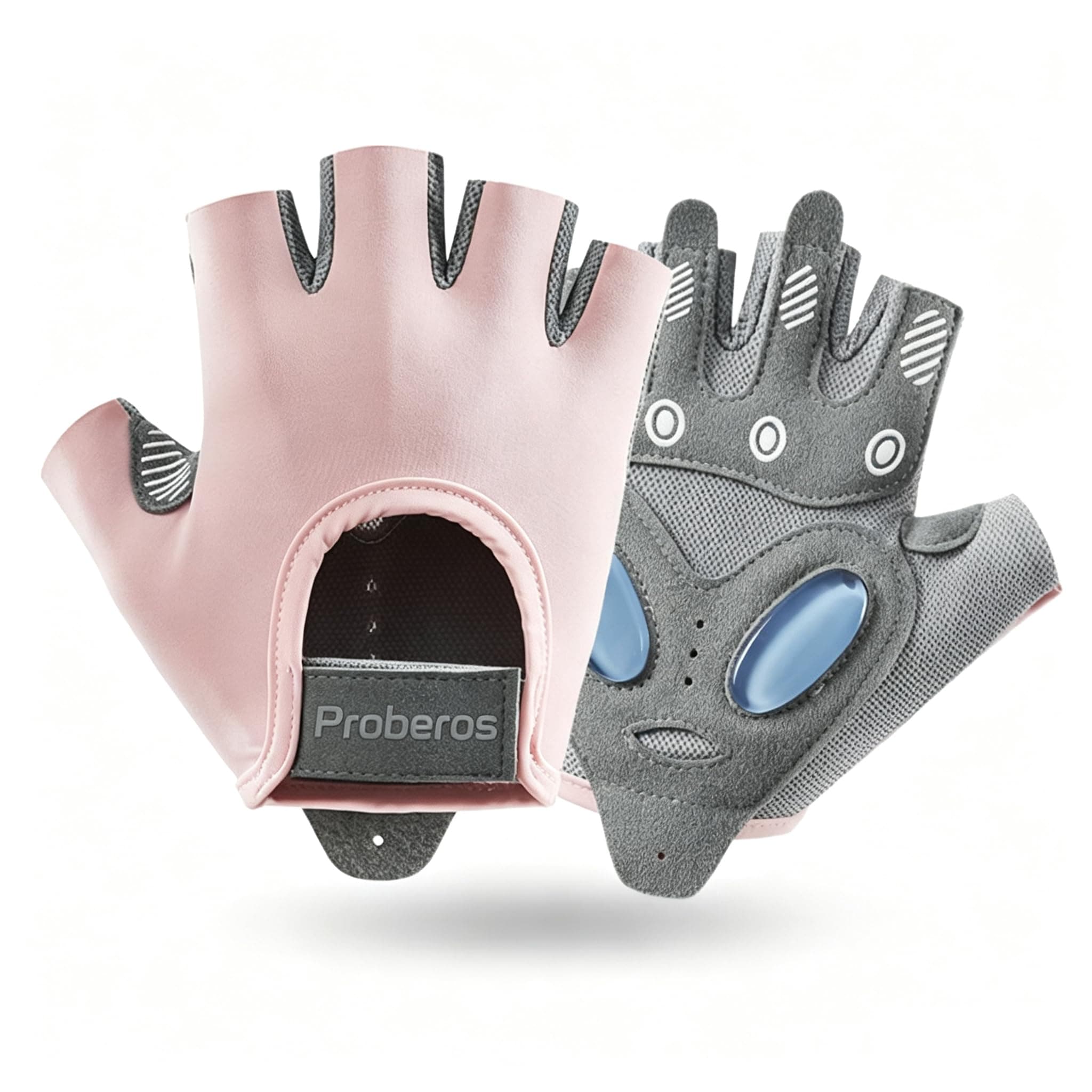 PROBEROS® Women Workout Gloves Crossfit Gym with Anti Slip Silione Pad, M