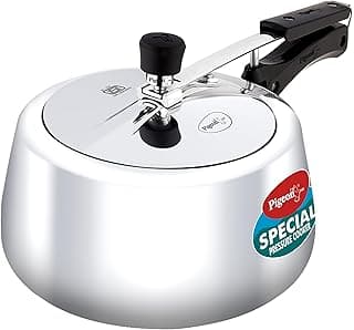 Pigeon by Stovekraft 2 Litre Special Plus Aluminium Inner Lid Induction Base Pressure Cooker (Silver) BIS Certified