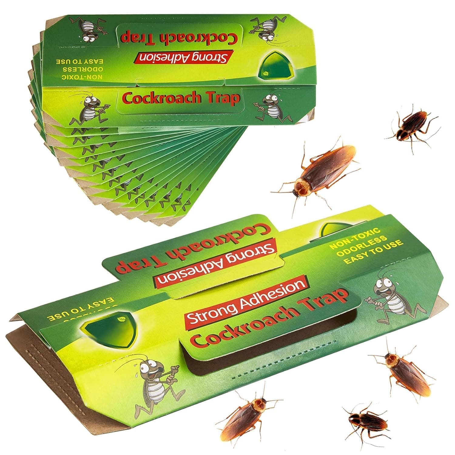 Cockroach Trap |Eco-Friendly, Non-Toxic| Pesticide Free Sticky Glue Traps for Effective Cockroach Control |Best use for Kitchen, Room, Home (Pack of 5)