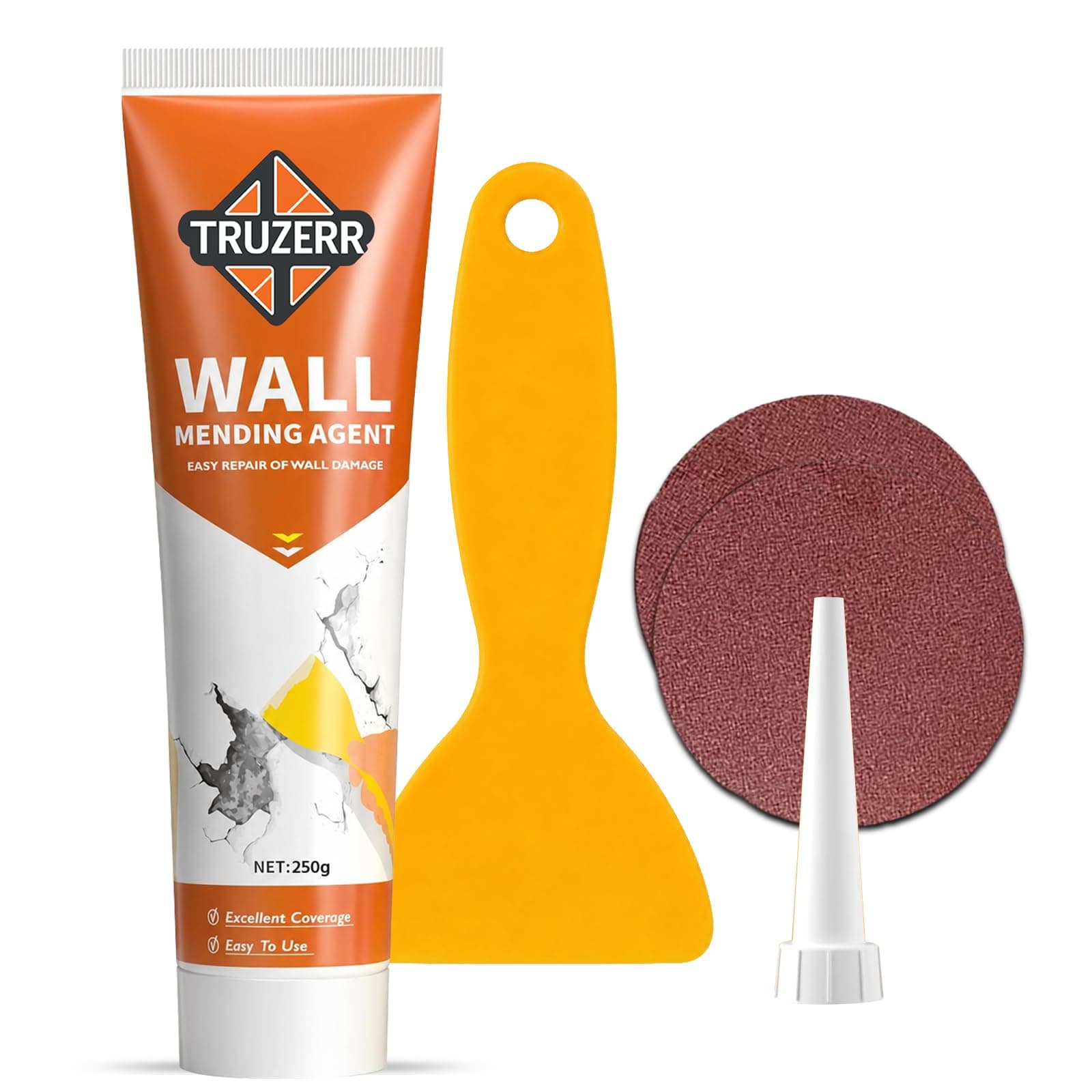 Truzerr™ Wall repair paste | wall crack filler to repair damaged wall cracks and wall hole filler tube wall crack repair paste tube