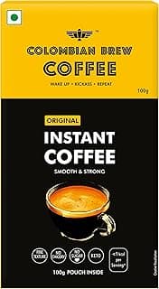 Colombian Brew Original Instant Coffee Powder, Strong 100g Box