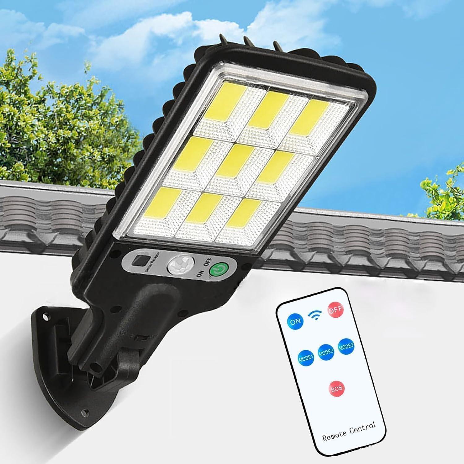 180W Led Solar Street Light Outdoor,10000LM IP65 Waterproof Solar Security Flood Lights Outdoor Motion Sensor, Wired Security Solar Powered Flood Lights for Indoor, Outside, Yard, Garden (PACK OF-1)