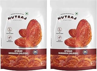 Nutraj Afghan Munakka 400 Gram (200 Gram x 2) Pouch | Abjosh Raisin | Dry Fruits and Nuts | Grocery Items.