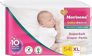 Morisons* babydreams THE CHOICE OF SMART MUMS Baby Dreams Super Soft Diaper Pants Xtra Large - Xl (54 Pieces),1 Count