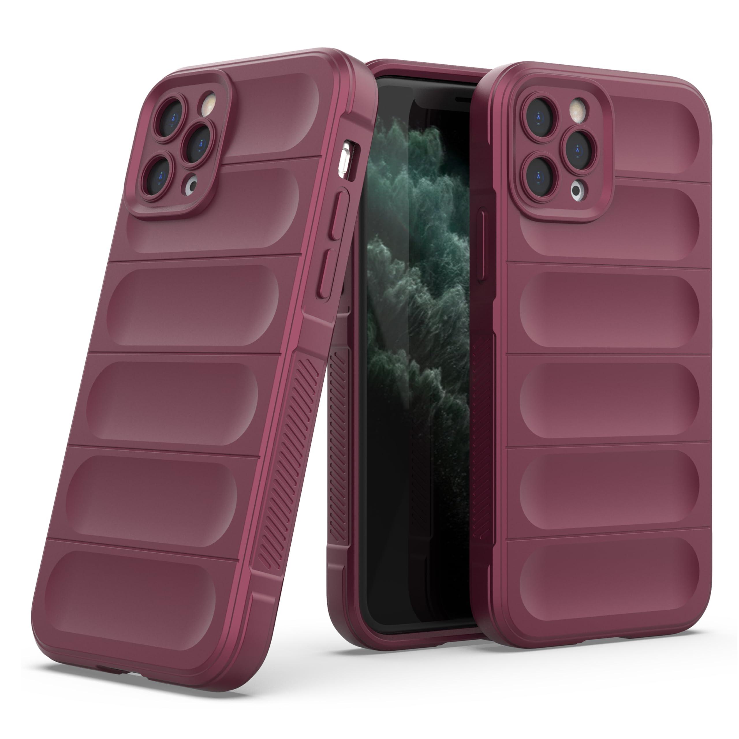 Zapcase Back Case Cover for iPhone 11 Pro Max | Compatible for iPhone 11 Pro Max Back Cover | Liquid Silicon Magic Case with Camera Protection | Plum