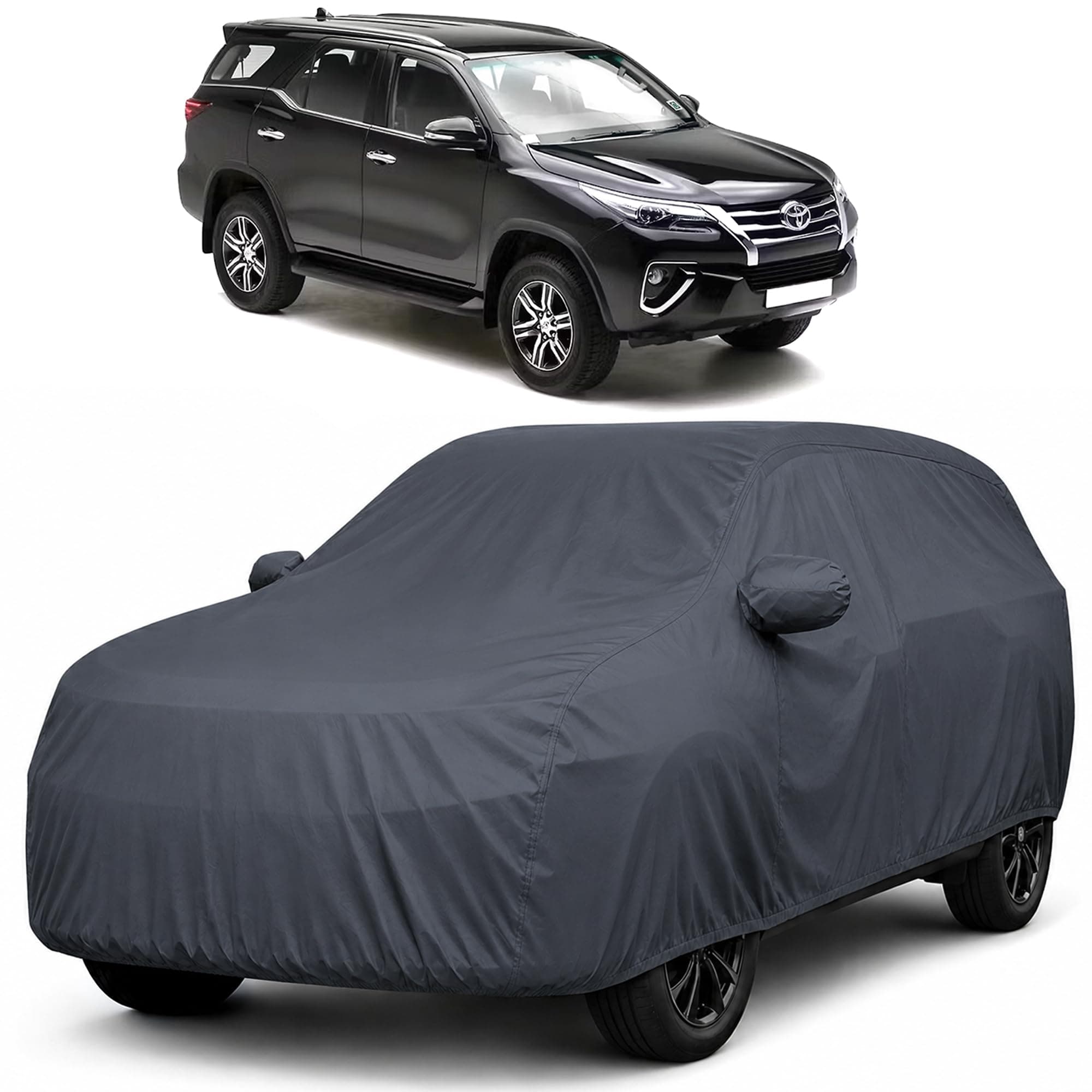 Autofact Premium Car Cover for Fortuner 2016-2026 | All Weather Waterproof Full Body Car Cover | Light-Weight Triple-Stitched Outdoor Shield with UV Protection, Dustproof & Heat-Resistant