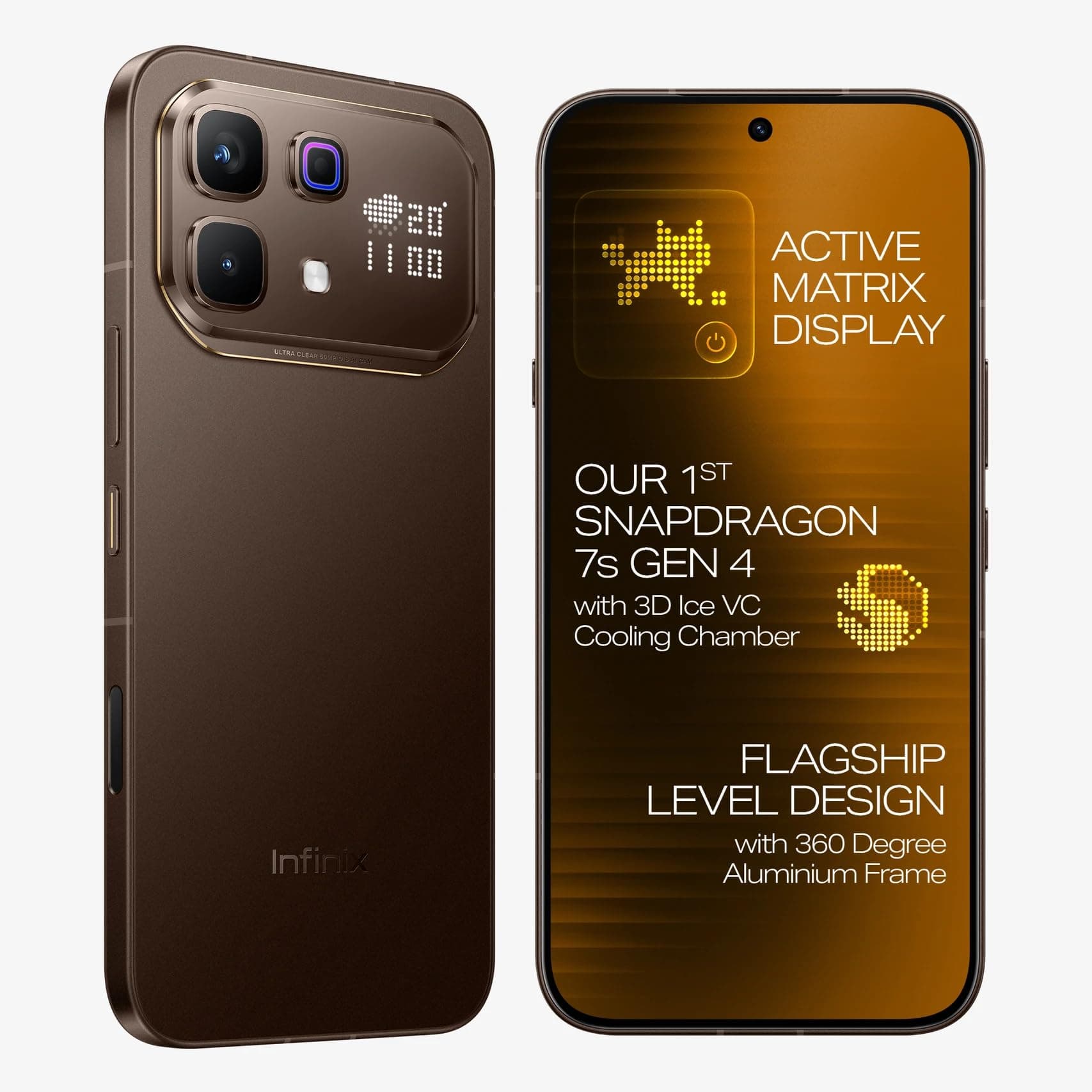 Infinix Note 60 Pro (Mocha Brown, 8GB RAM, 256GB Storage) | 50MP Camera | 6.78" FHD+ AMOLED Display | Snapdragon 7s Gen 4 | 6500mAh Battery | 5G Smartphone