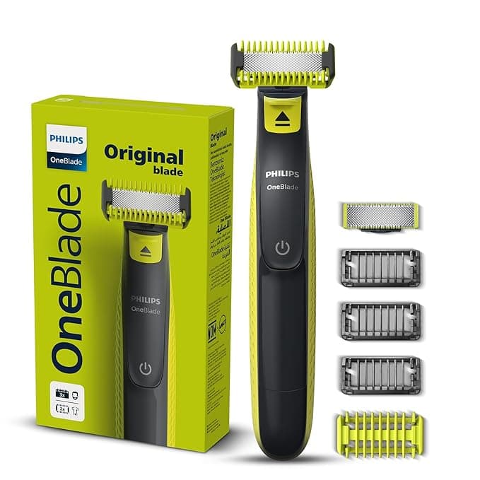 Philips OneBlade Turbo2X Face & Body Trim, Edge, Shave | Perfected for Skin Comfort | Dual Protect Tech | Suits all skin types & beard thickness, Wet & Dry Use | Electric Trimmer for Face and Private Parts, QP2824
