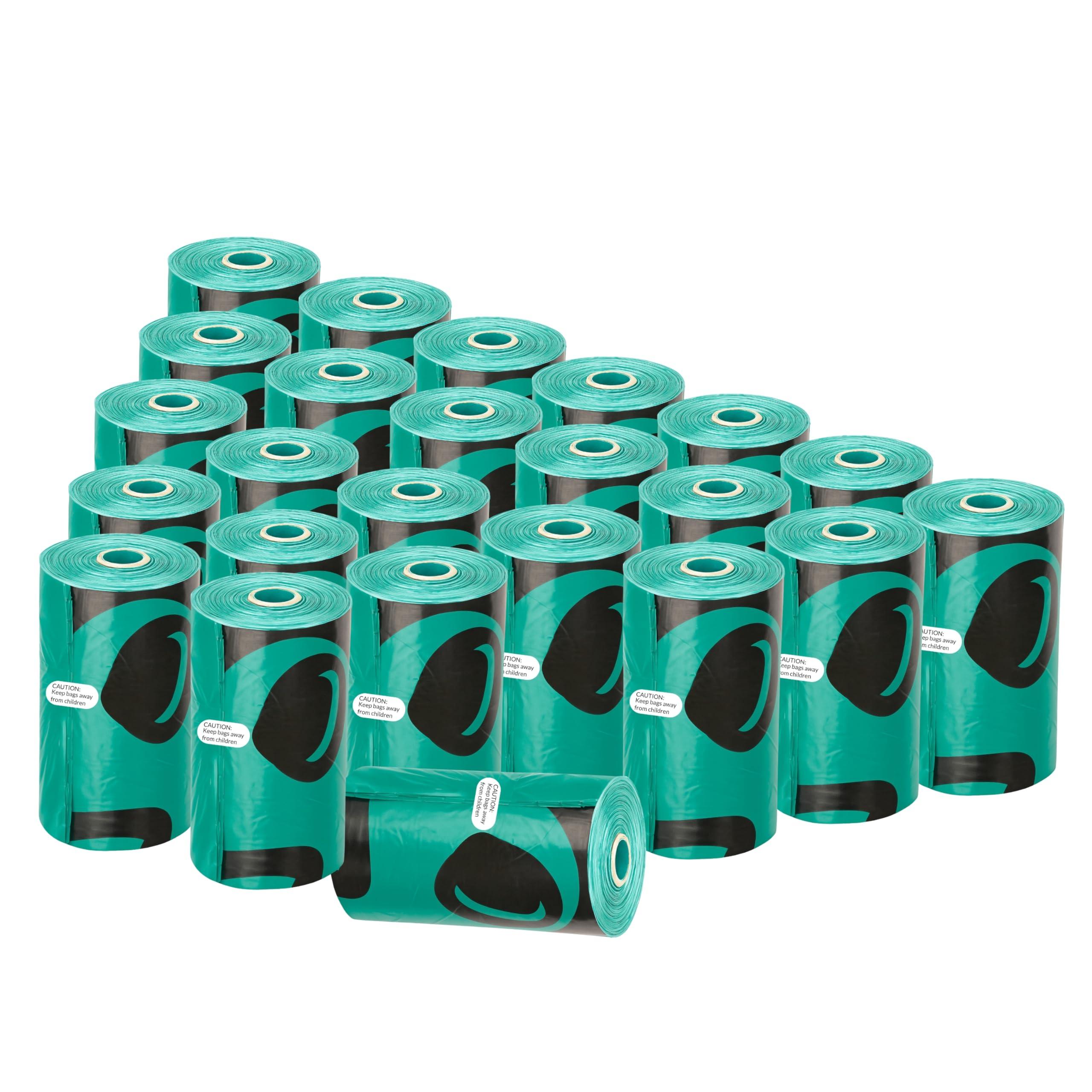 Foodie Puppies 15 Micron Extra-Thick Biodegradable Pet Poop Bags 360 Bags (24 Rolls x 15 Bags Per Roll) | Leak-Proof, Eco-Friendly, Dog & Cat Waste Disposable Pick-Up Bags (32cm x 22cm Poly Size)