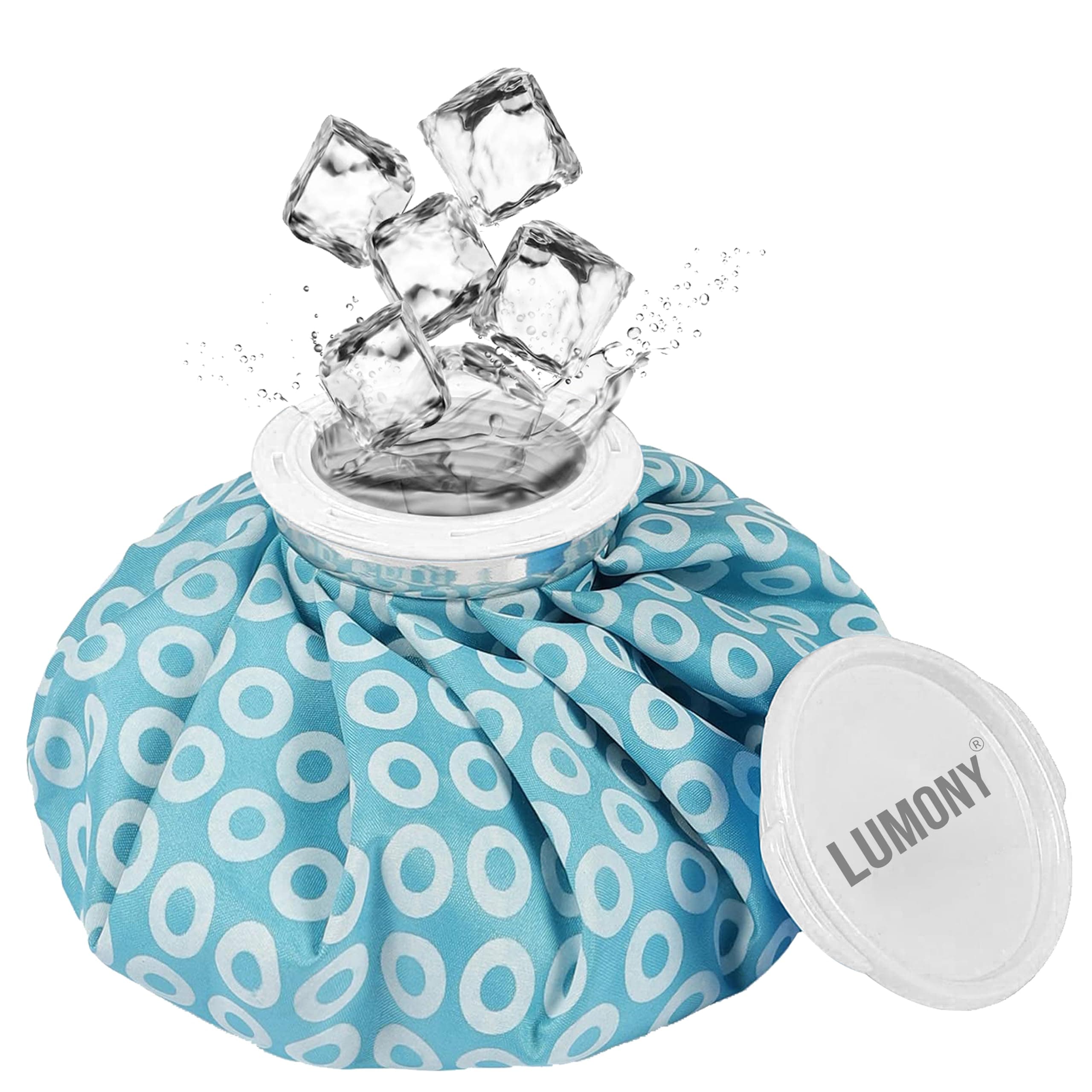 LUMONY® Hot & Cold Ice Pack Bag for Pain Relief | 9Inch | Ice Pack Bag for Pain Relief Cold Water Bags for First Aid Sports Injury Neck Knee for Pain Solve And Cold Therapy Comes with Leak-free Closure