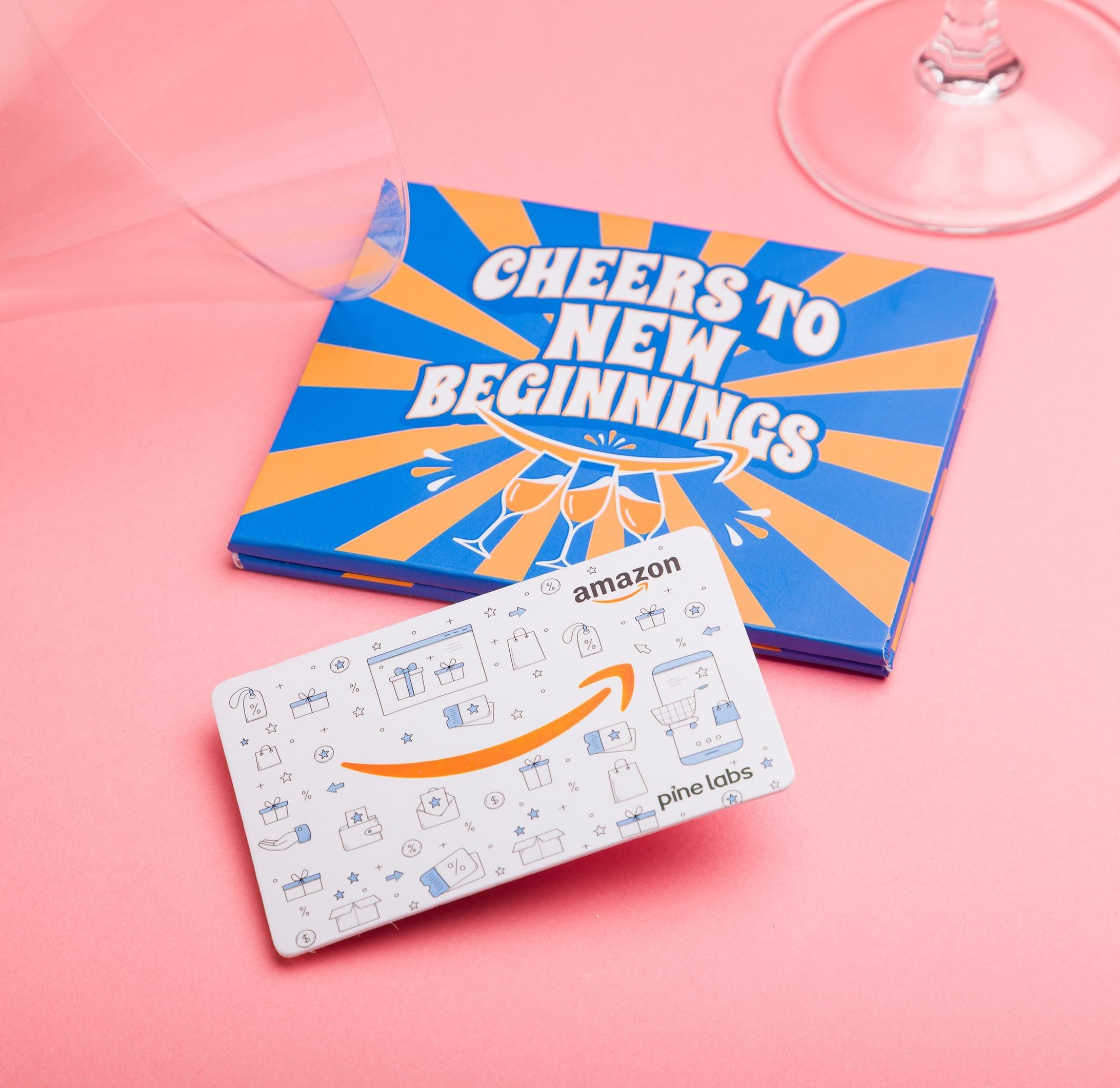 Amazon Pay Physical Gift Card | Blue Celebration Box | Ideal wedding, marriage, baby shower, house warming, farewell gift for man, woman, husband, wife, couples, friends, colleagues