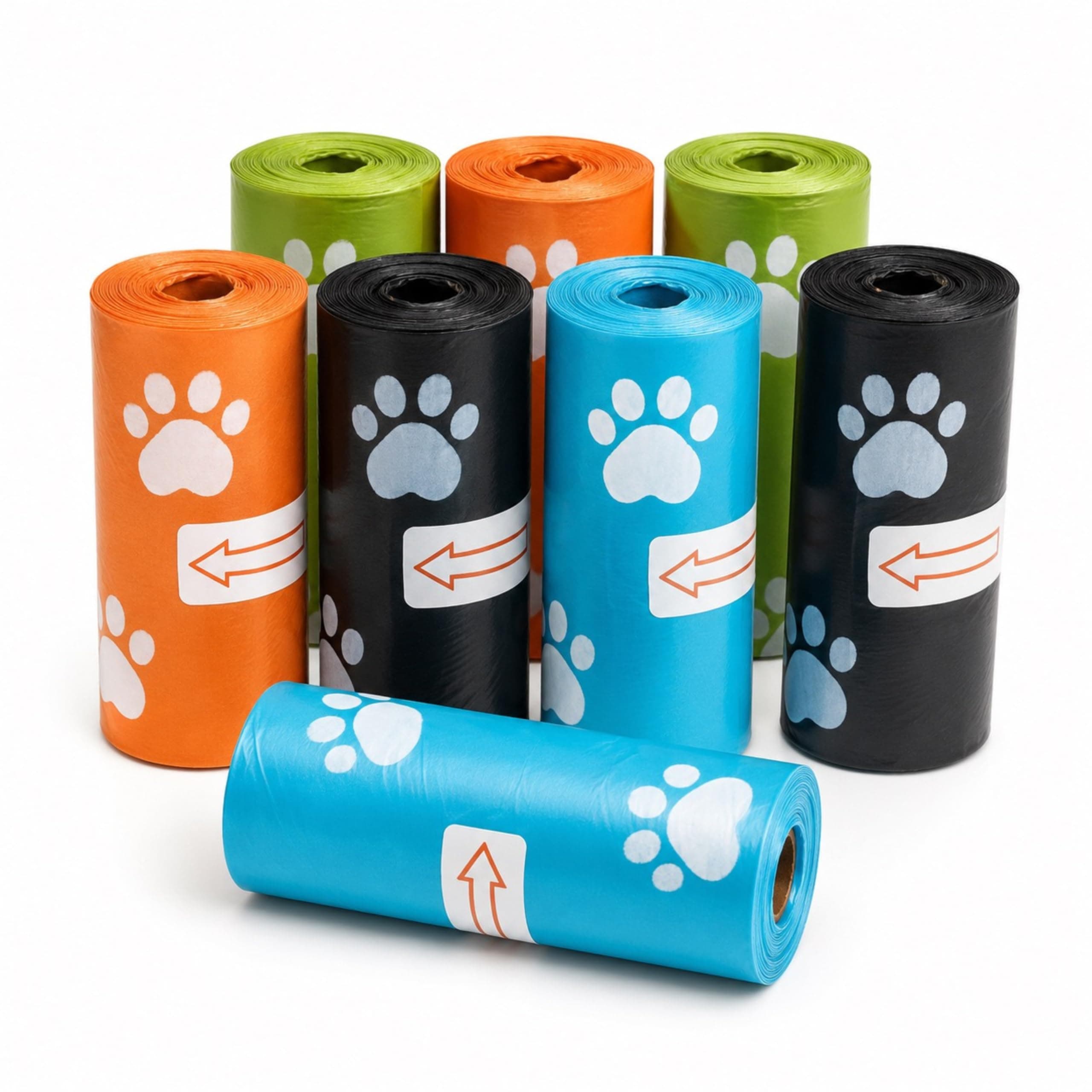 PETS EMPIRE Roll Dog Poop Bags Extra Thick and Strong Leak Proof Poop Bags for Dogs (8 pack)