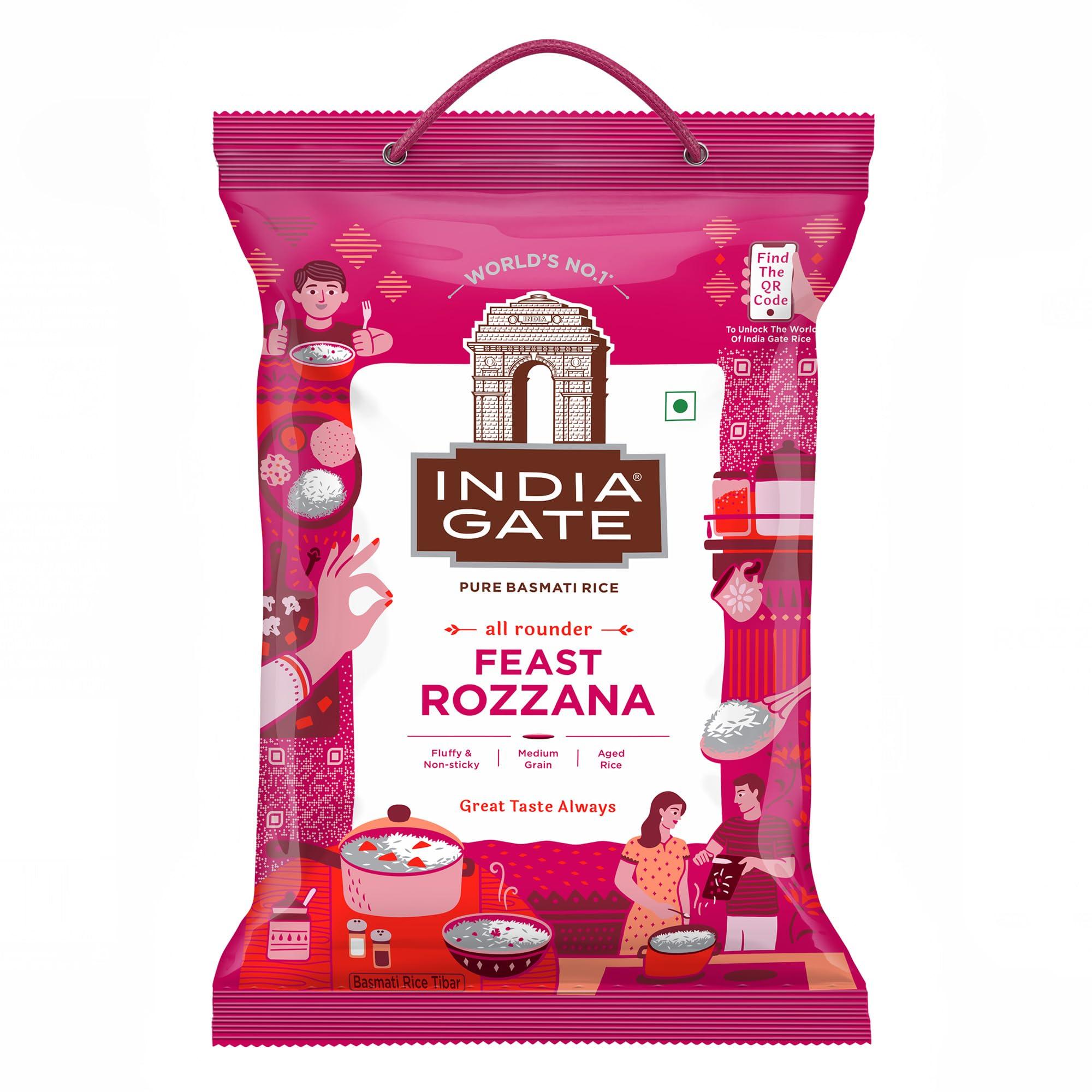 India Gate Feast Rozana Basmati Rice 5Kg
