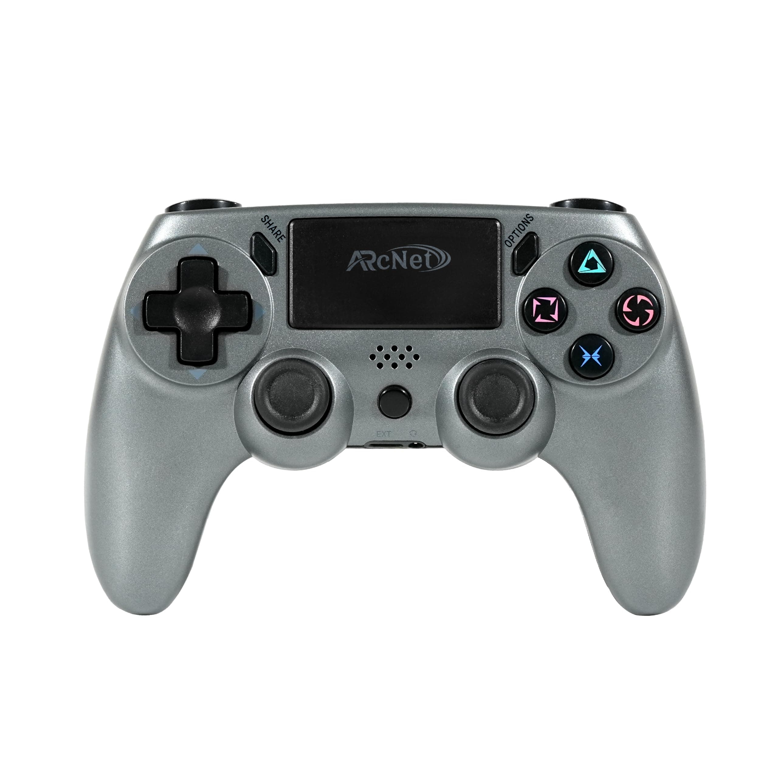ARcNet Dualshock Wireless Controller Game Switch for PS 4 with 3.5 mm Headset Port & 6 Axis Gyro Sensor Wireless USB Controller Compatible for PS 4 Slim/PRO/Fat with Built in Speaker