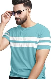 AUSK T-Shirt for Mens Double Stripes on Chest