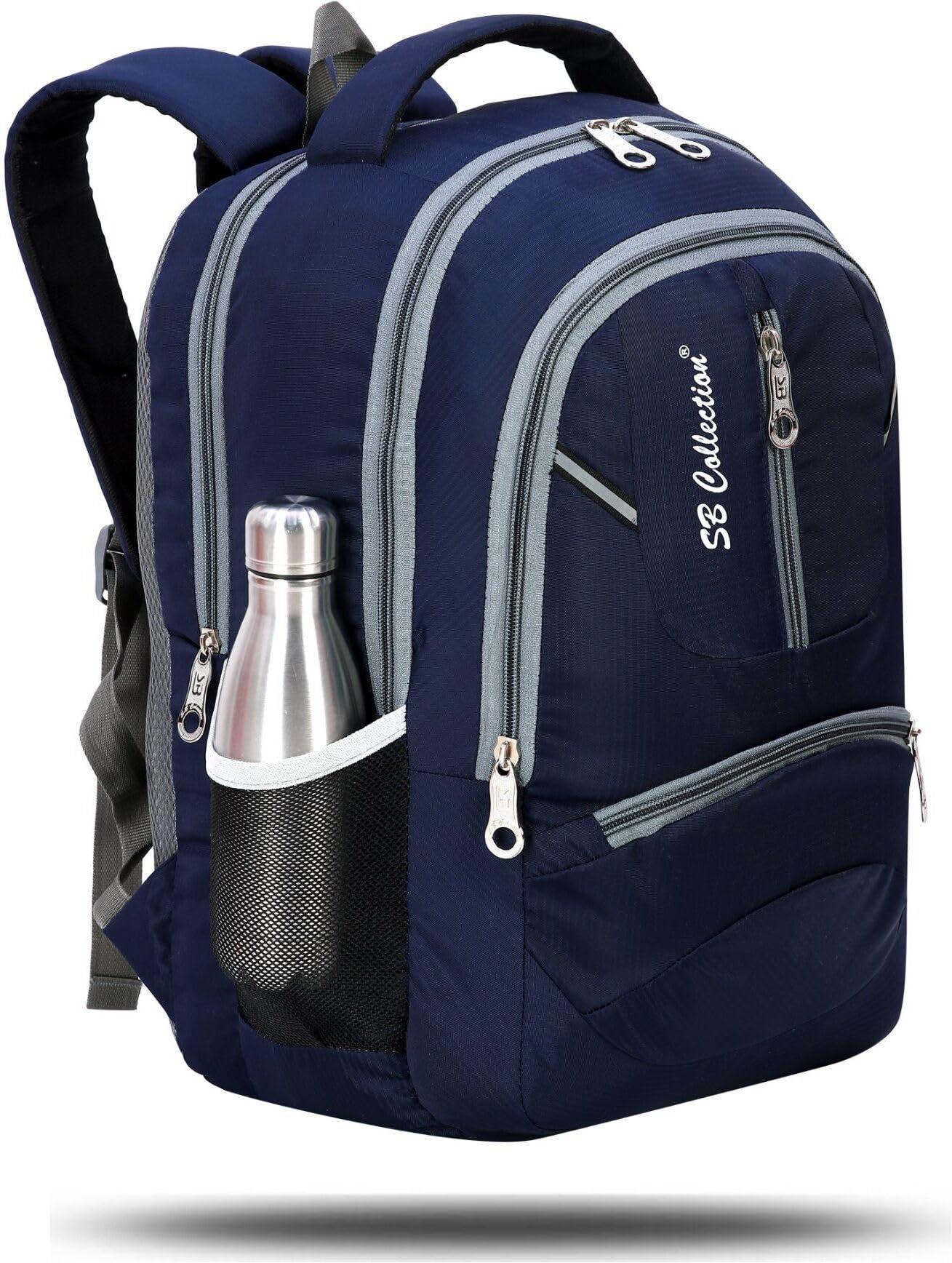 SBCOLLECTION Bags for Class 4th to 10th Standard Tuition School College All Day Use (Blue)