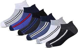 RC. ROYAL CLASS Ankle Length Cotton Cushioned Terry Socks for Men, Hi-Performance, Ventilated, Moisture Wicking, Durable socks, Pack of 6 Pairs