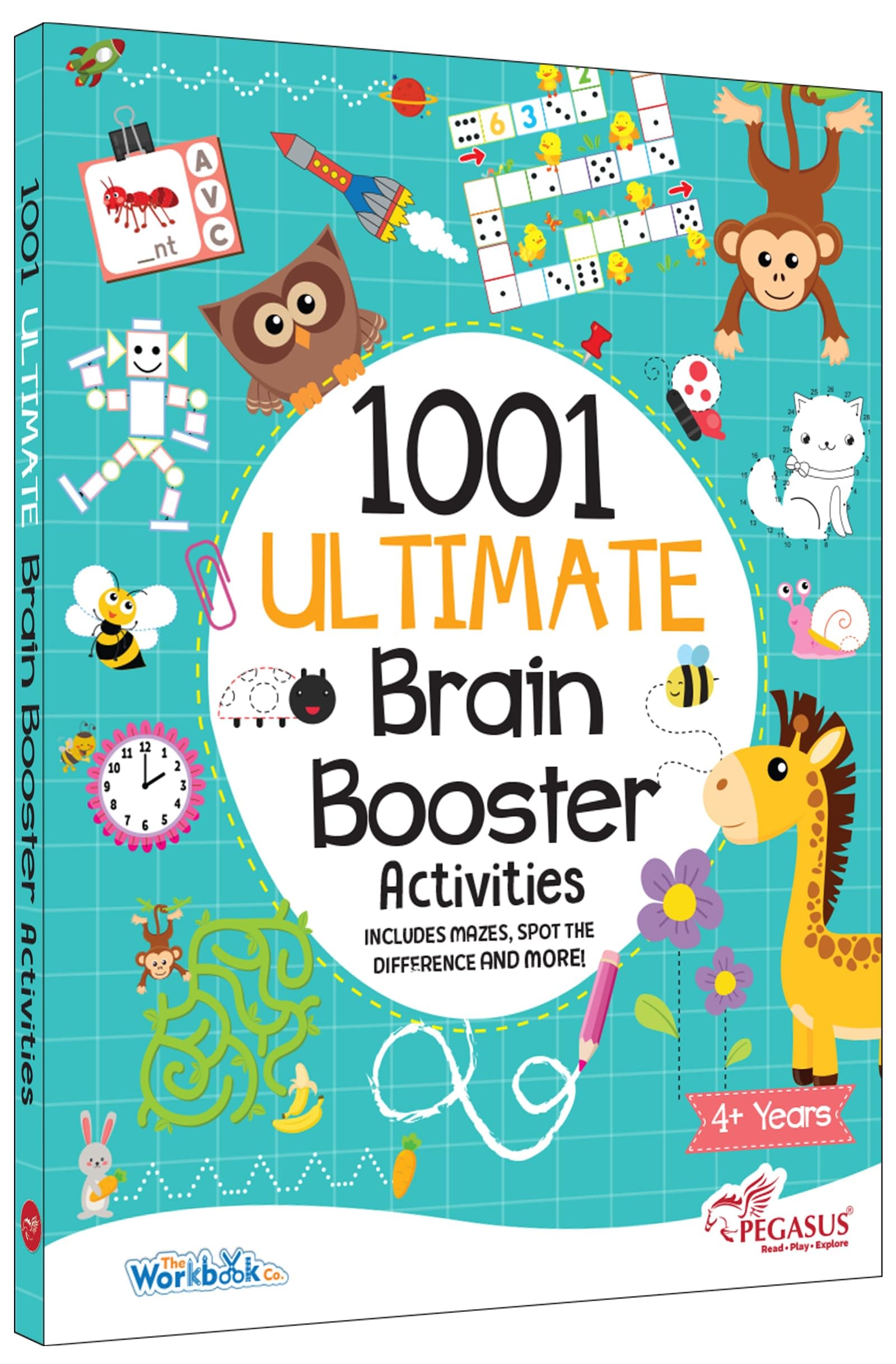 1001 Ultimate Brain Booster Activity book for 3 to 6 Years Old Kids |Enhance the Child Mind with Cognitive Excellence with Interactive Activity Book