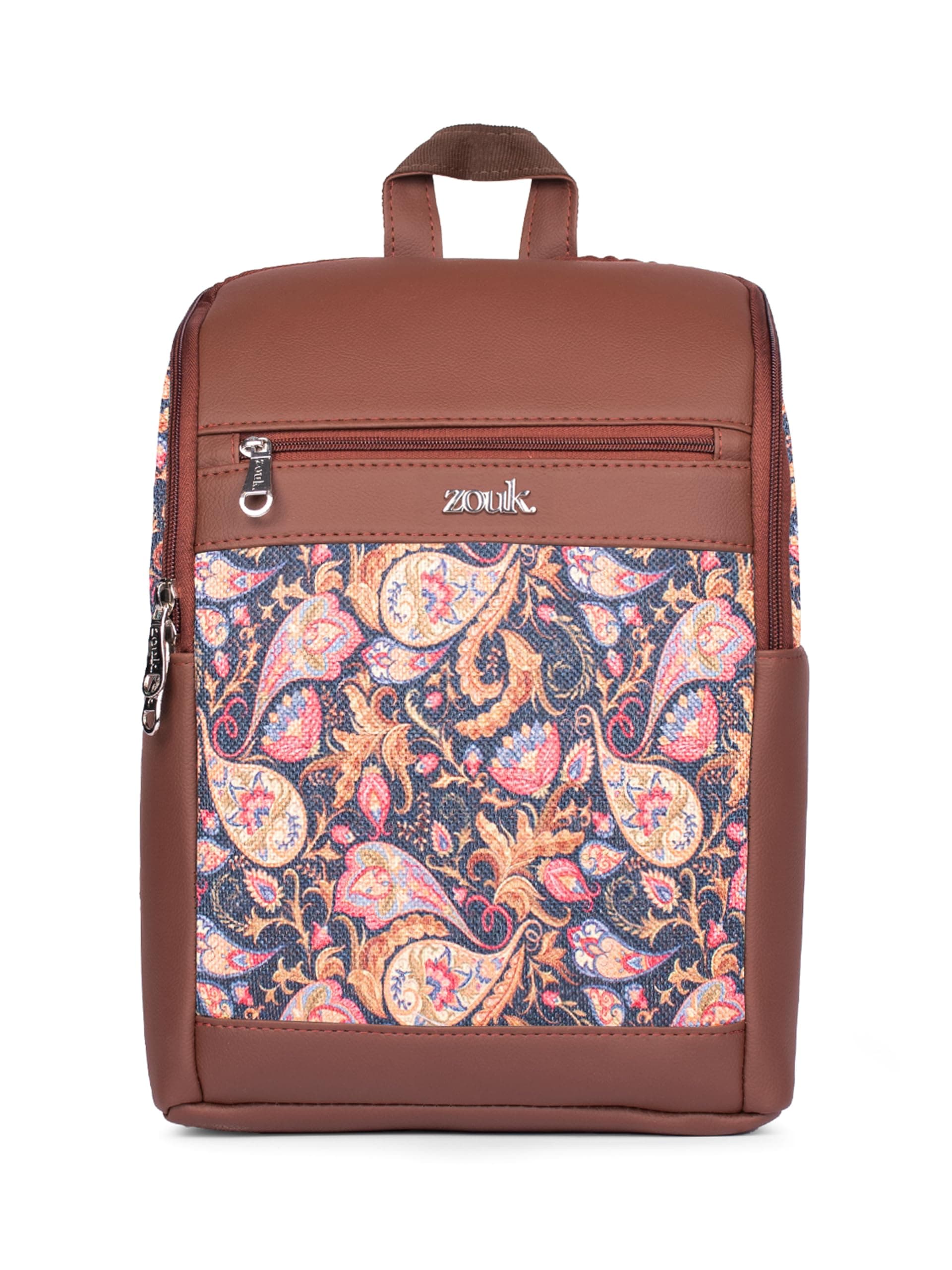 ZOUK Amalia Daypack |Padded Tablet Compartment | Adjustable Straps | Water-Resistant | Men and Women | Casual Outing | Getaway | Daily Use | Lightweight |Smart & Compact |Comfortable & Stylish |
