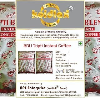 Nps Bru Instant Tripti Blend The Strong Coffee Taste Powder Bag (400 Gram - Pack Of 2 X 200 Gram)