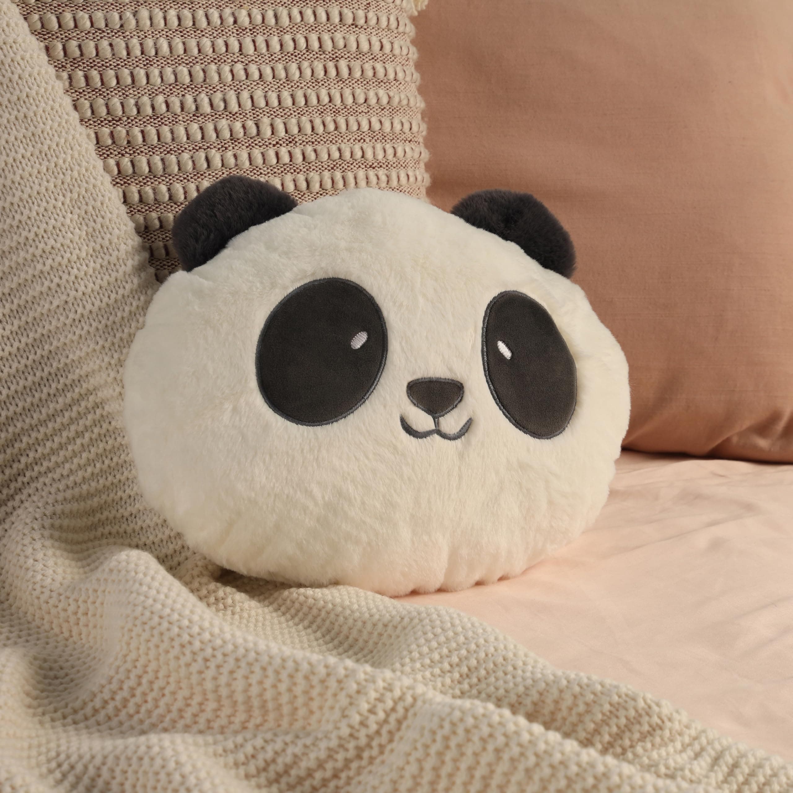 Mirada Black Panda Soft Face Toy - 30 cm| Adorable Plush Animal for Kids, Toddlers, and Girls | Soft and Cuddly Stuffed Toy | Ideal for Birthday Gifts/Christmas/Diwali