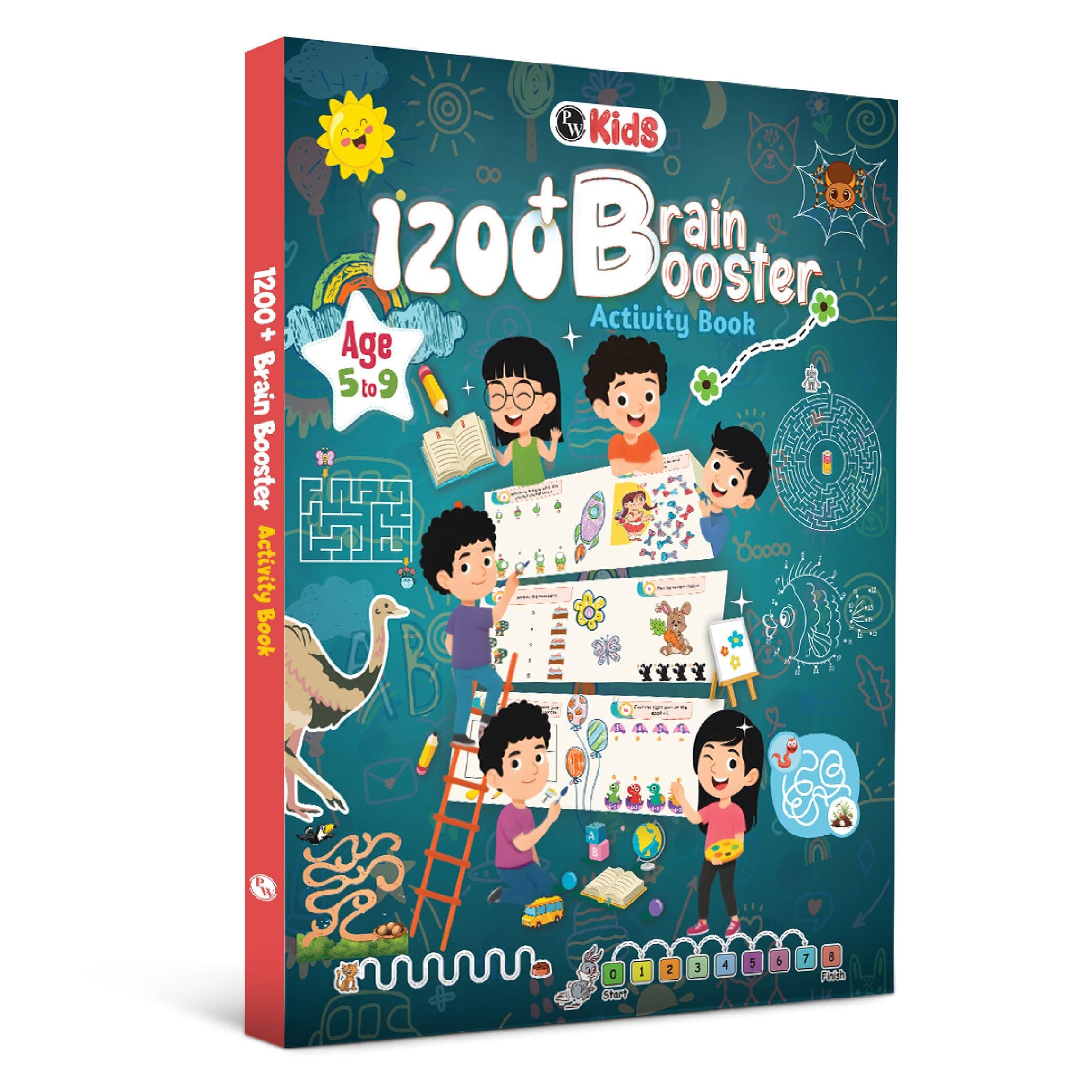 1200+ Brain Booster Activity Book for Kids Ages 5–9 | Theme Based Activity Book with 500+ Free Printable Worksheets & Parenting Tips | Puzzles, Mazes, Brain Teasers, Word Searches and Mind Games
