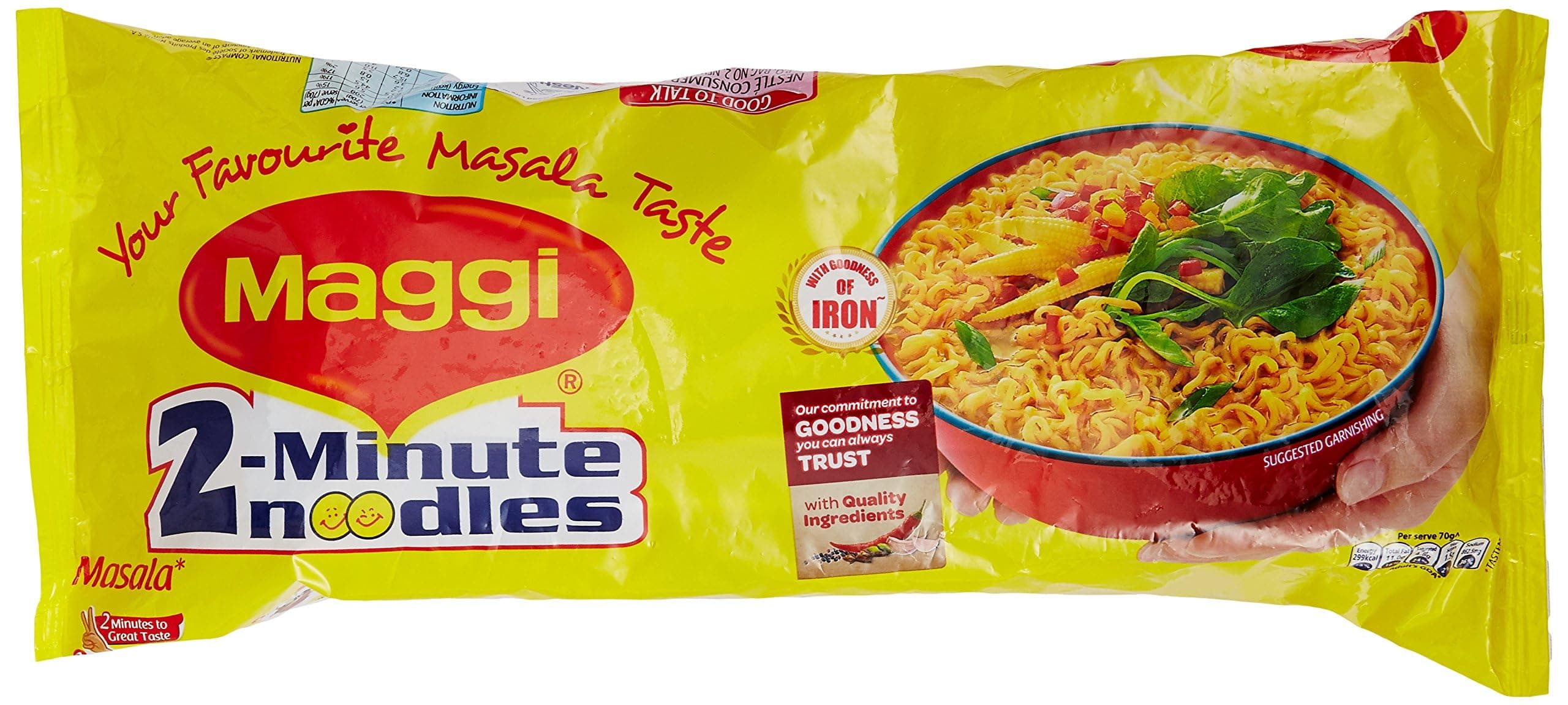 MAGGI Easy Day Combo - 2 Minute Noodles Masala, 420g (Pack of 2) Promo Pack