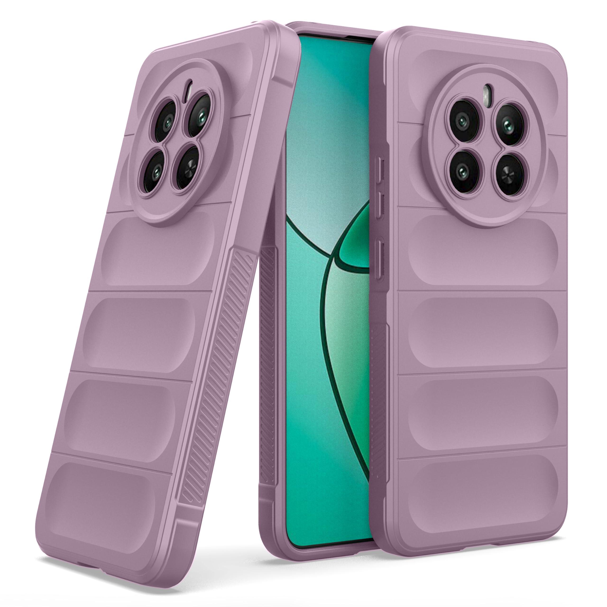 Zapcase Back Case Cover for Realme Narzo 70 Pro 5G | Compatible for Realme Narzo 70 Pro 5G Back Cover | Liquid Silicon Magic Case with Camera Protection | Lavender