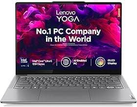 Lenovo Yoga Slim 7, Intel Core Ultra 5 125H, 16GB RAM, 512GB SSD, AI PC, WUXGA-OLED, 14"/35.5cm, Windows 11, Microsoft 365 Basic + Office 2024, Grey, 1.39Kg, 83CV00DFIN, AI Powered Laptop