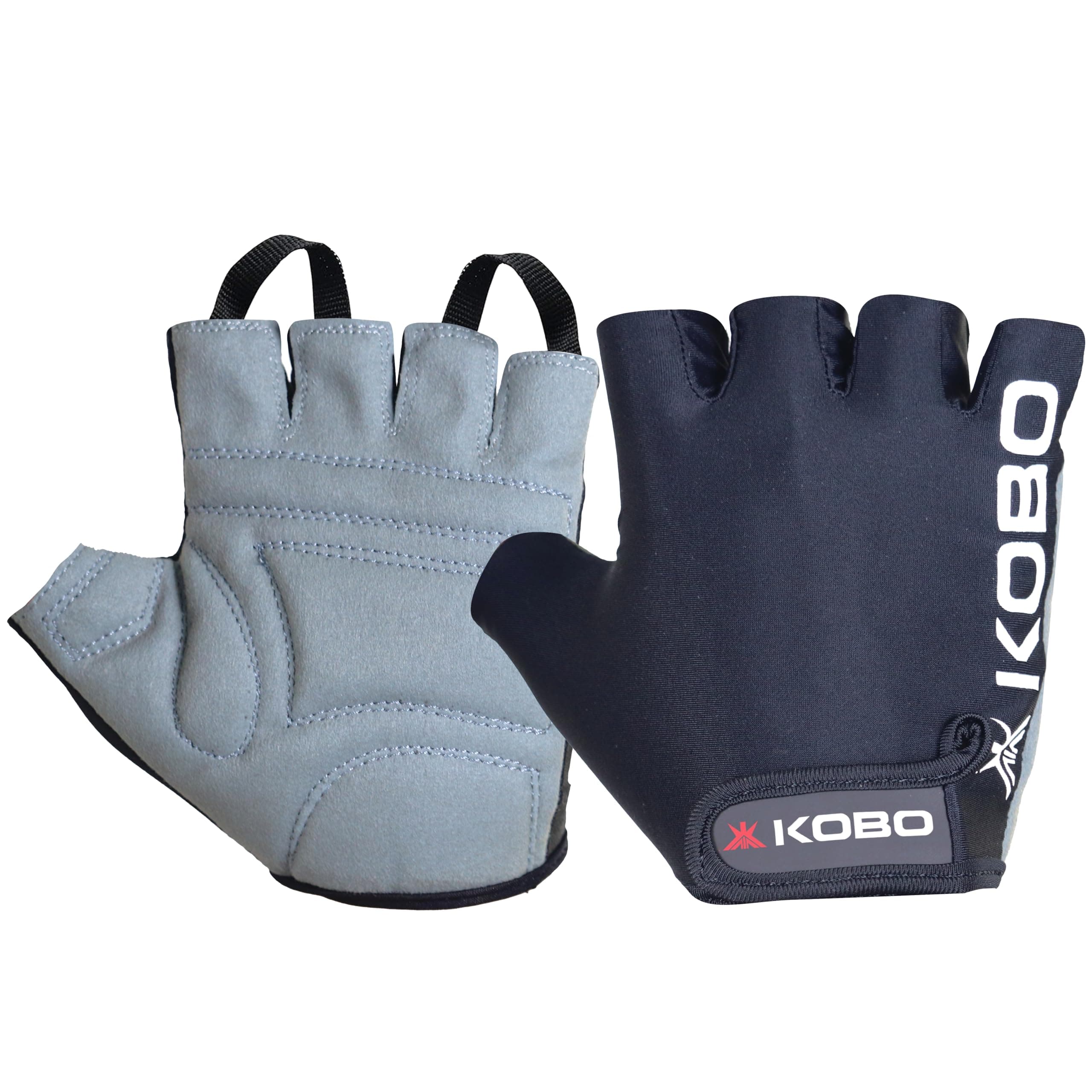 Kobo Gym Gloves Padded Unisex Hand Protector for Fitness Weight Lifting (IMPORTED) (WTG-05)