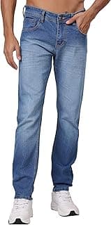 London Hills Men's Regular Fit Mid Rise Cotton Jeans for Man | Straight Fit Jeans for Man | Pant | Mens Bottom Wear | Pants | Jean's for Men | Jins Pant for Men | Denim Jeans