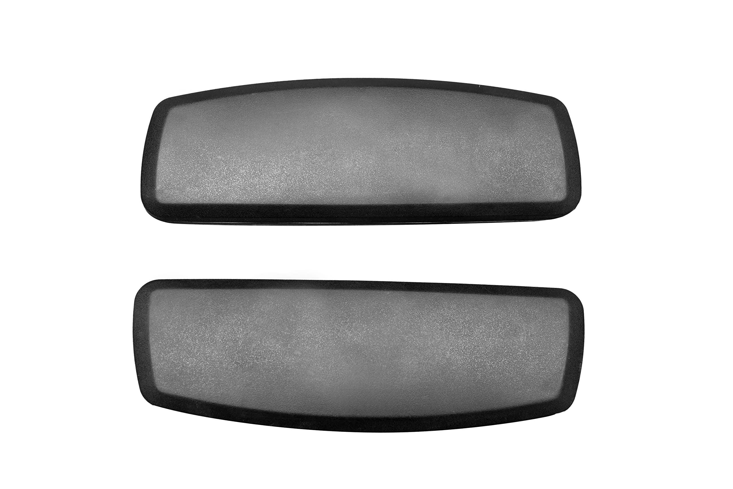 CRAFTSPEN- Office Chair Replacement Plastic Arm Pads, Chair Armrest Pads for Supporting Arms and Elbow with 4 Free Screws, Black (Black 2)