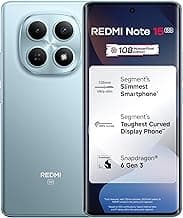 Redmi Note 15 5G (Glacier Blue, 8GB RAM 256GB Storage) | 108MP OIS Camera | Snapdragon 6 Gen 3 | 17.2cm Tough Curved AMOLED Screen | 5520mAh Battery | 45W Fast Charging