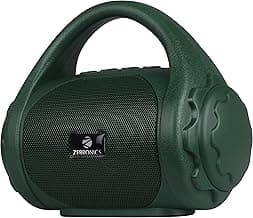 Zebronics ZEB-COUNTY 3W Wireless Bluetooth Portable Speaker With Supporting Carry Handle, USB, SD Card, AUX, FM & Call Function. (Green)
