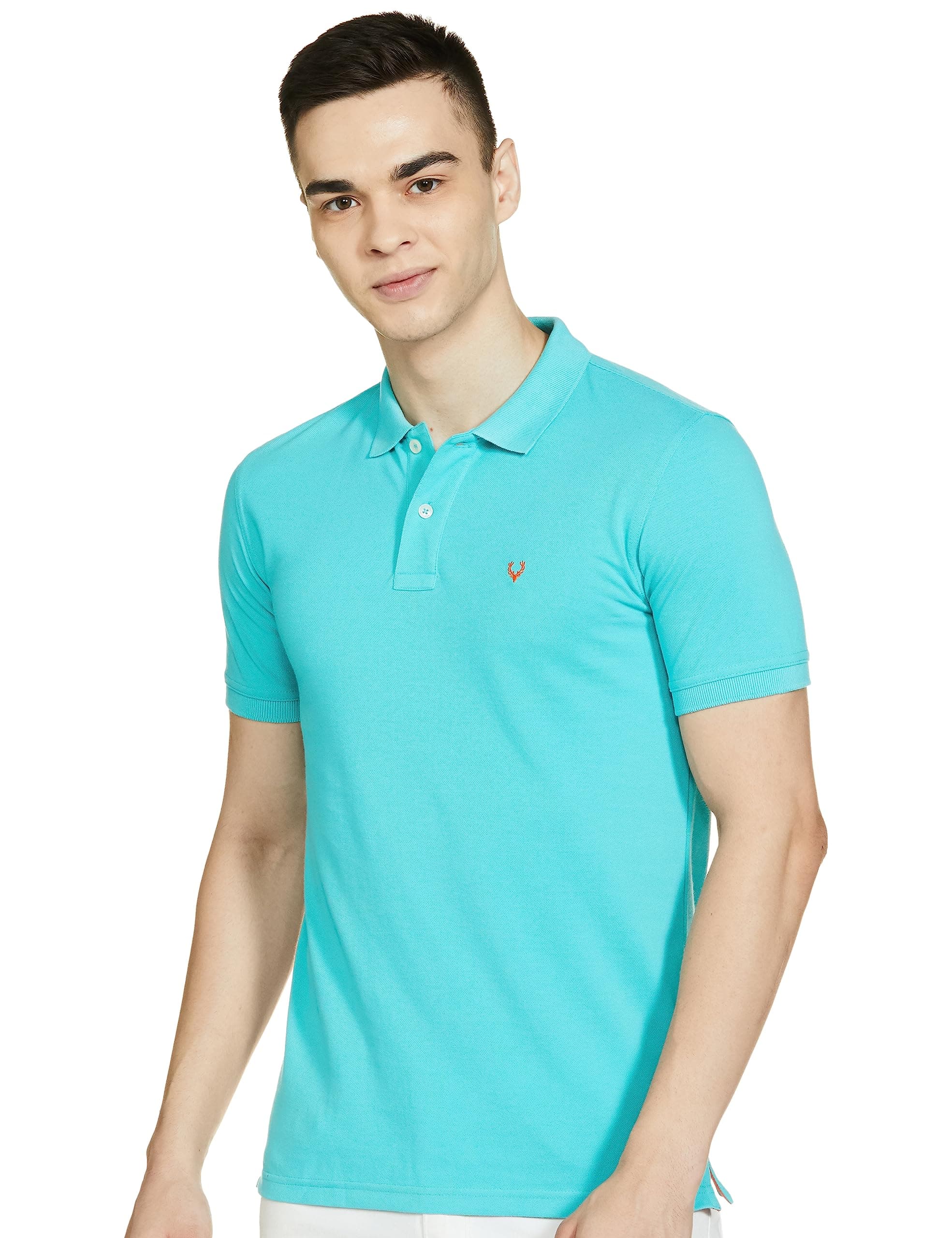 Allen Solly Men's Regular Fit Polo (AMKP317G04239_Mint_XX-Large_Mint Green_2Xl)