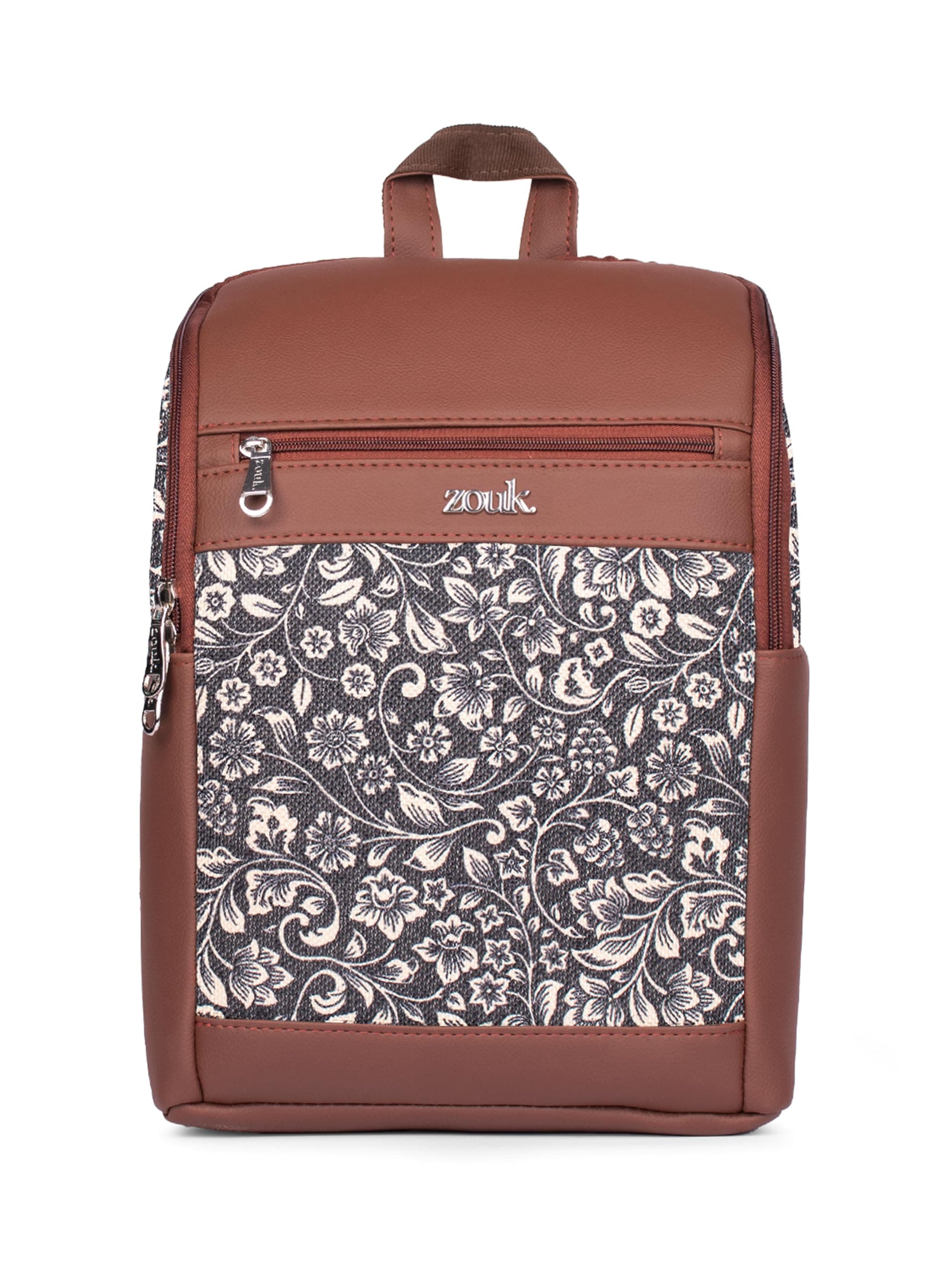 ZOUK Amalia Daypack |Padded Tablet Compartment | Adjustable Straps | Water-Resistant | Men and Women | Casual Outing | Getaway | Daily Use | Lightweight |Smart & Compact |Comfortable & Stylish |