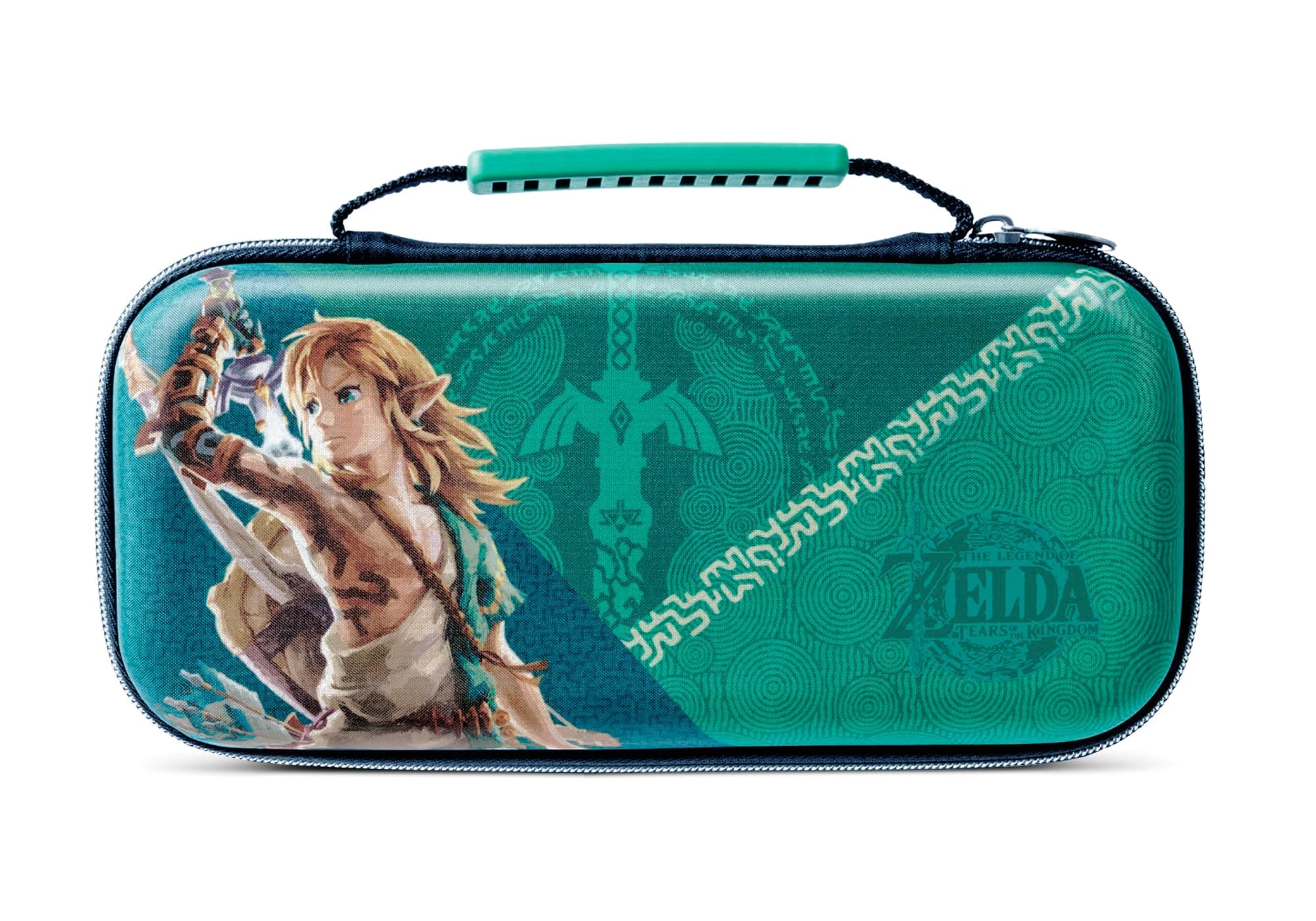 PowerA Protection Gaming Console Case for Nintendo Switch OLED, Switch or Switch Lite with Accessories Storage, The Legend of Zelda, Archaic Link (Officially Licensed)