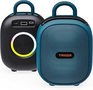 Roar 12 Portable Bluetooth Speaker, 12W Deep Bass, 8H Playtime, Type-C Fast Charging, BT v5.3, TWS Stereo Pairing, FM Radio, USB/SD Card, Handsfree with Built-in Mic (Onyx Blue)