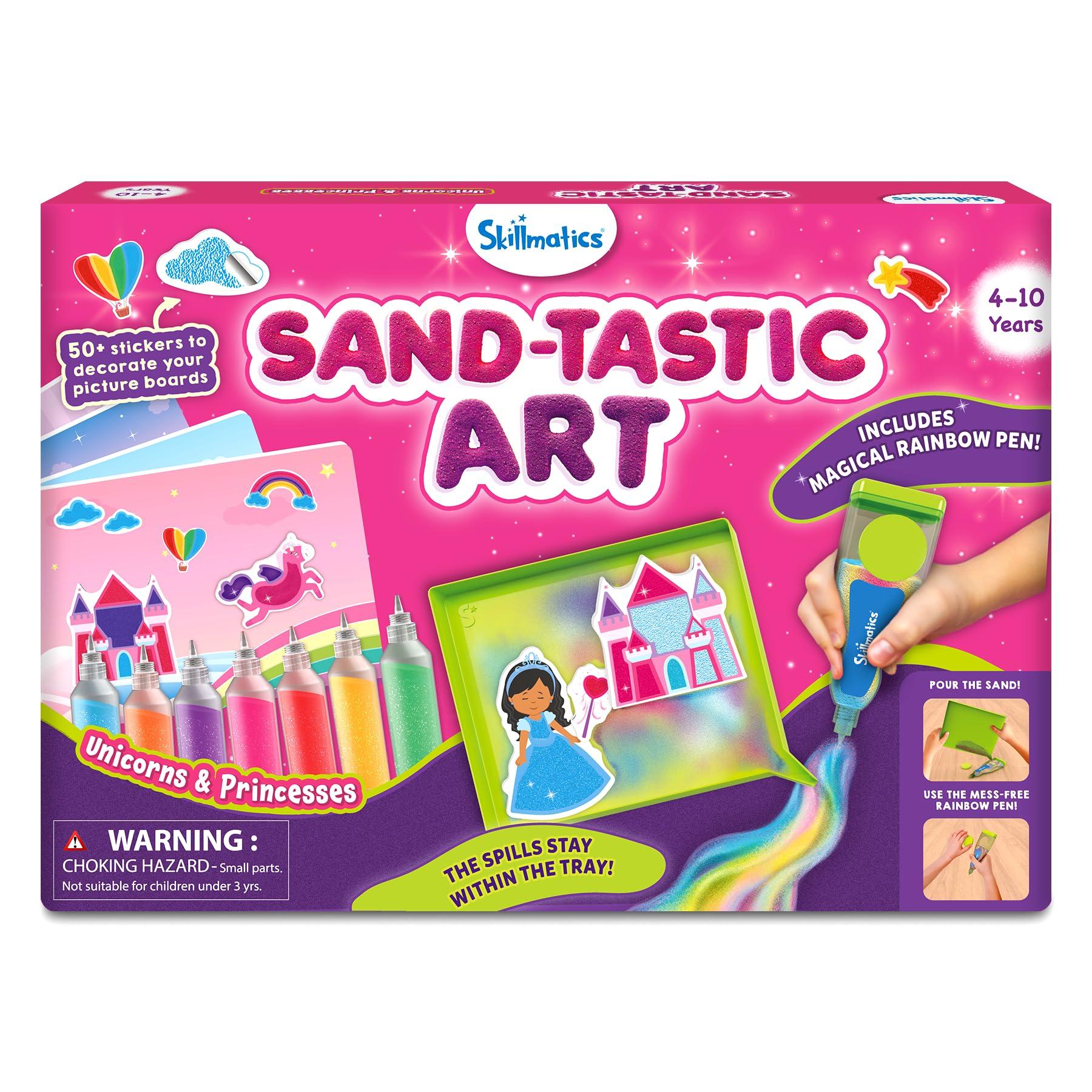 Skillmatics Sand Art – Mess-Controlled Unicorn & Princess Craft Activity