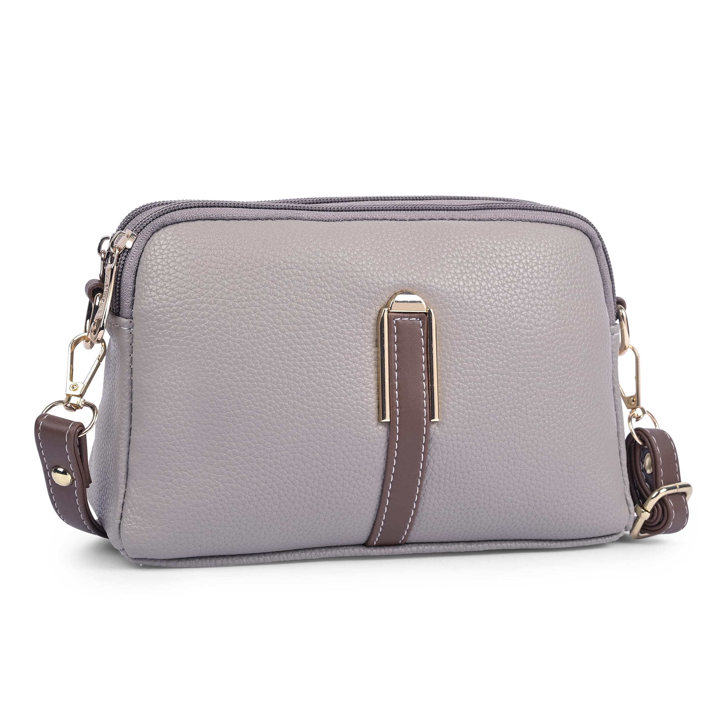ADISA Women's Crossbody Sling Bag - Stylish Cross Body Handbag for Girls & Women - Adjustable Strap Shoulder Bag (SL5141)