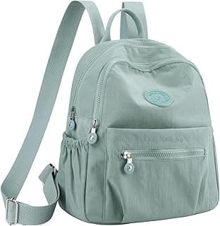 TS WITH TECHSUN Stylish Women Mini Backpack | Lightweight Travel Small Nylon Bag with Multiple Pockets | Anti-Theft Zipper Pocket | Casual, Work, Office, Picnic Backpack for Girls
