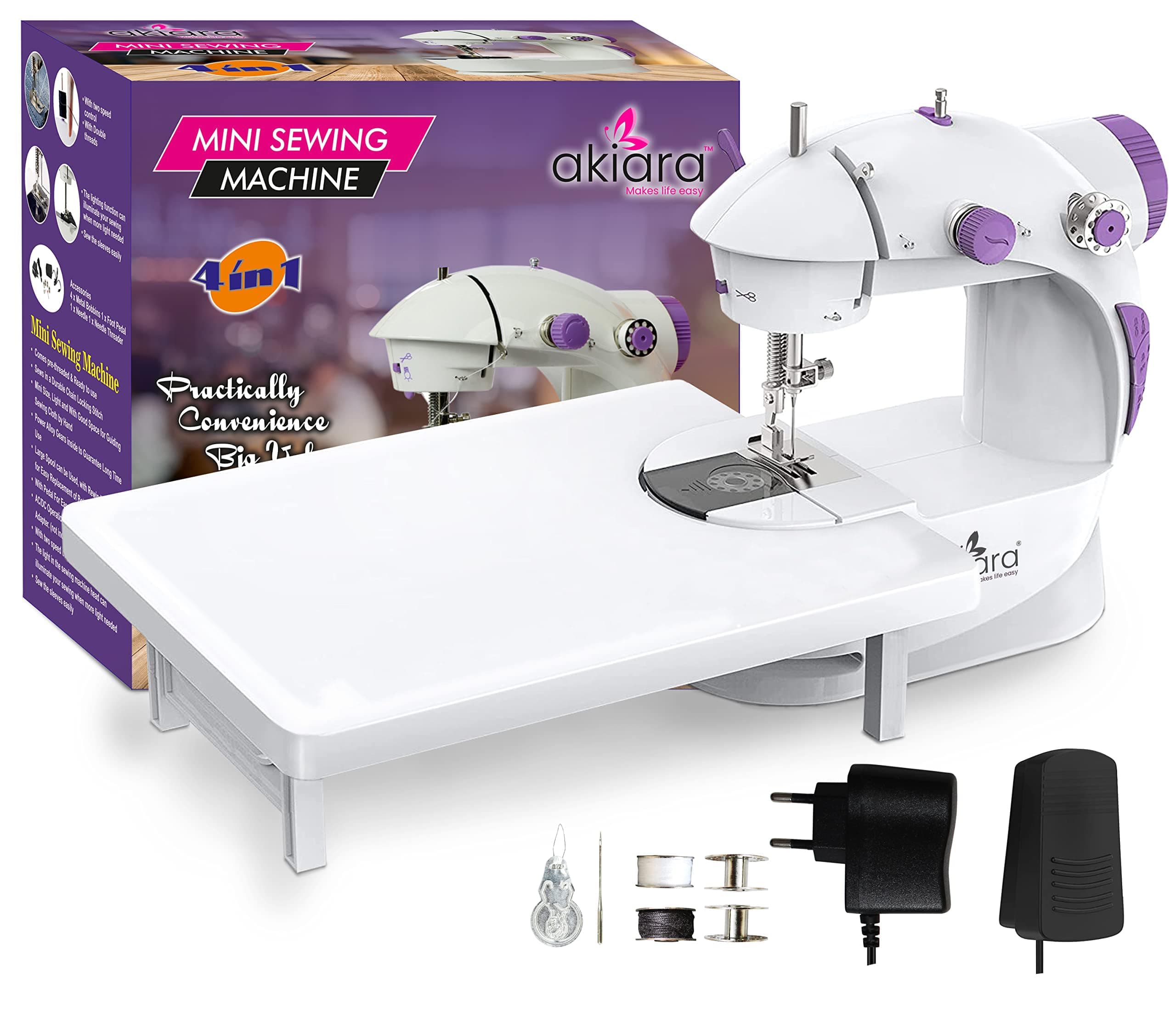 Akiara Mini Sewing Machine Electric | Portable Stitching Machine