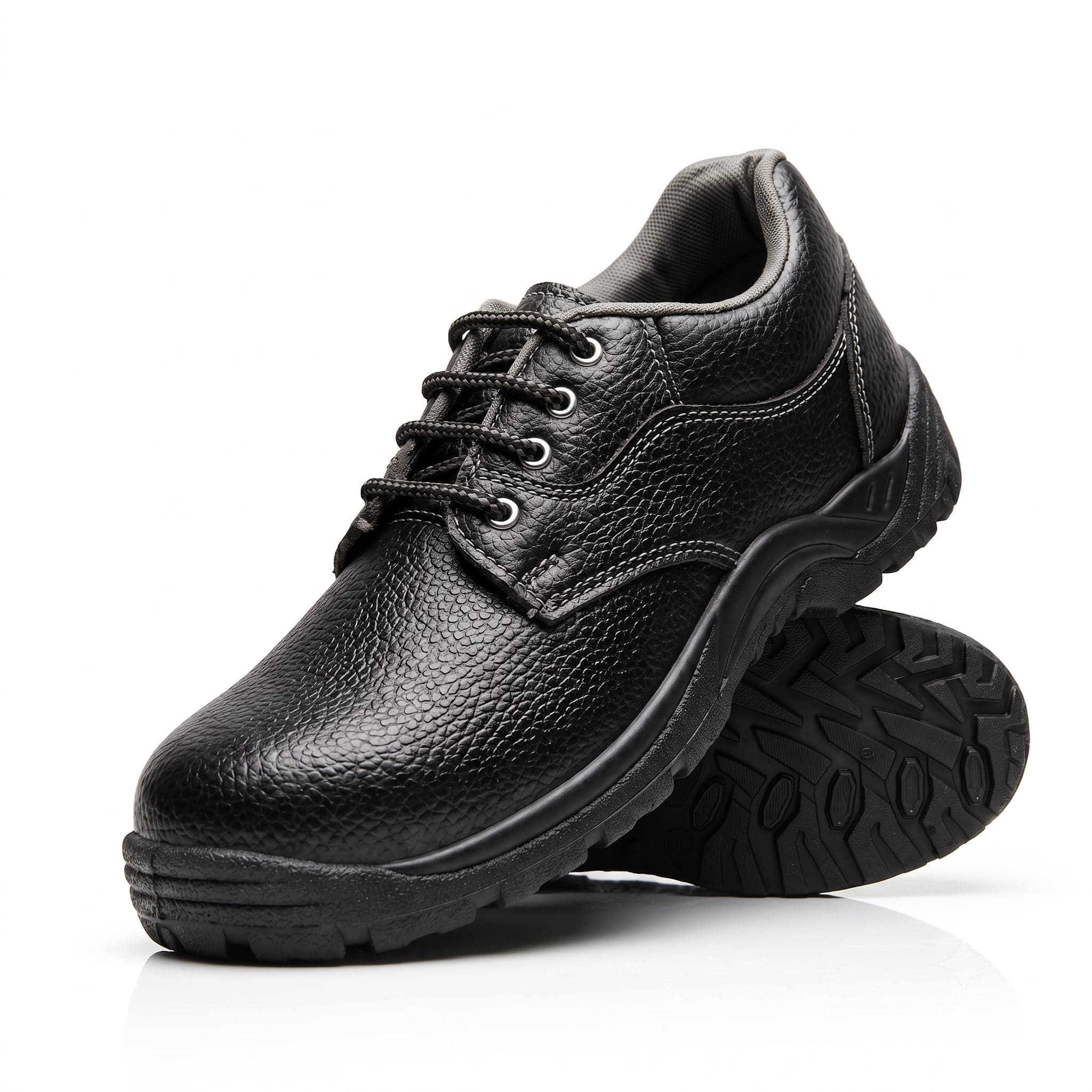 Shyam Steel Steel Toe Safety Shoes for Men Heavy Duty Industrial Construction Work Boots Anti Slip PVC Sole & Puncture Resistant Protective Footwear Durable Lightweight Breathable Industrial Shoes