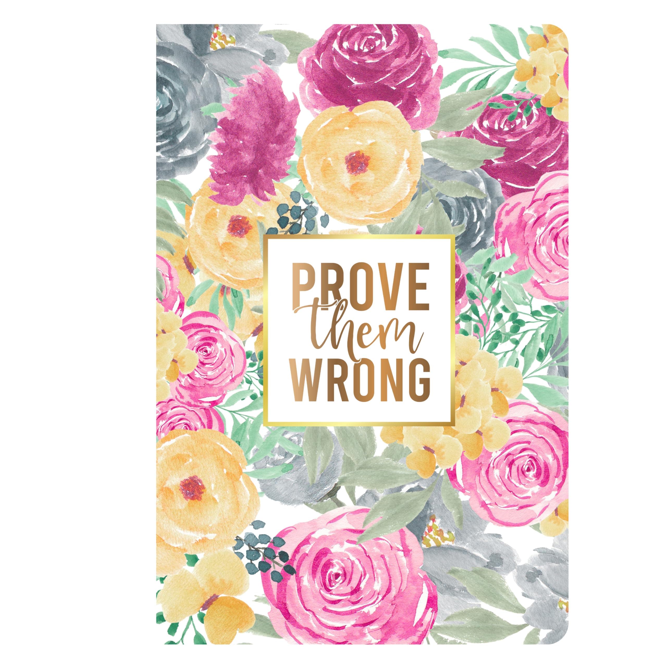 LAURET BLANC Floral Notebook Journal - A5 Size, 144 Ruled Pages, 90 GSM, Paperback (Prove Them Wrong)