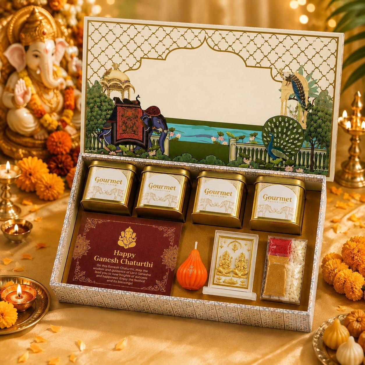 Ganesh Chaturthi Gift Hamper with 4 Gourmet Delicacies