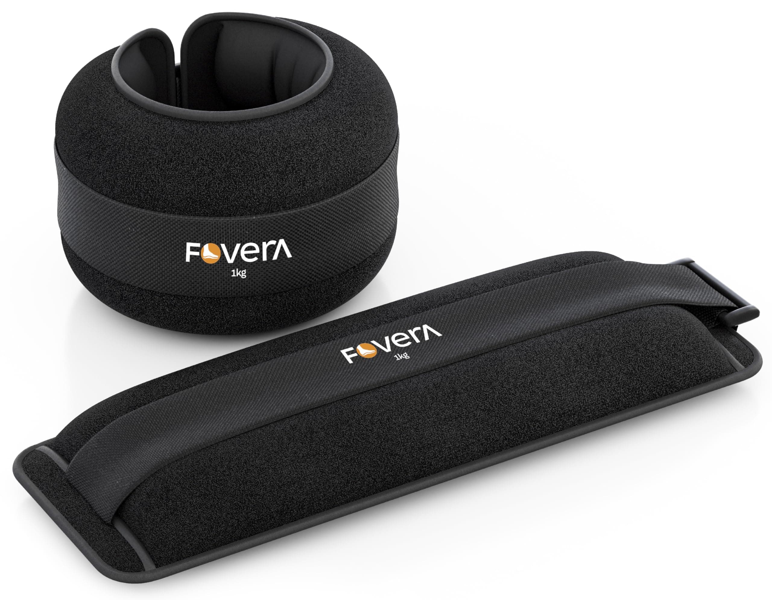 FOVERA Weight Cuff (1 kg) for Strength Gain, Physiotherapy & Rehabilitation | For Men & Women | Adjustable Strap | For Muscle Strength Exercise & Workout (Pack of 1)