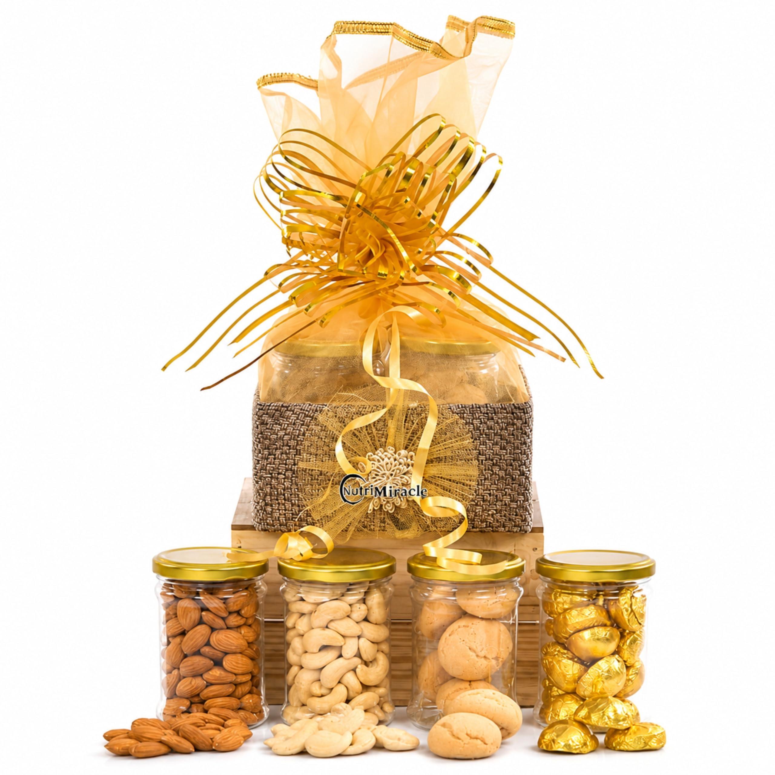 NUTRI MIRACLE Ganpati Gift Hamper | Dry Fruits Gift Pack for Ganesh Chaturthi