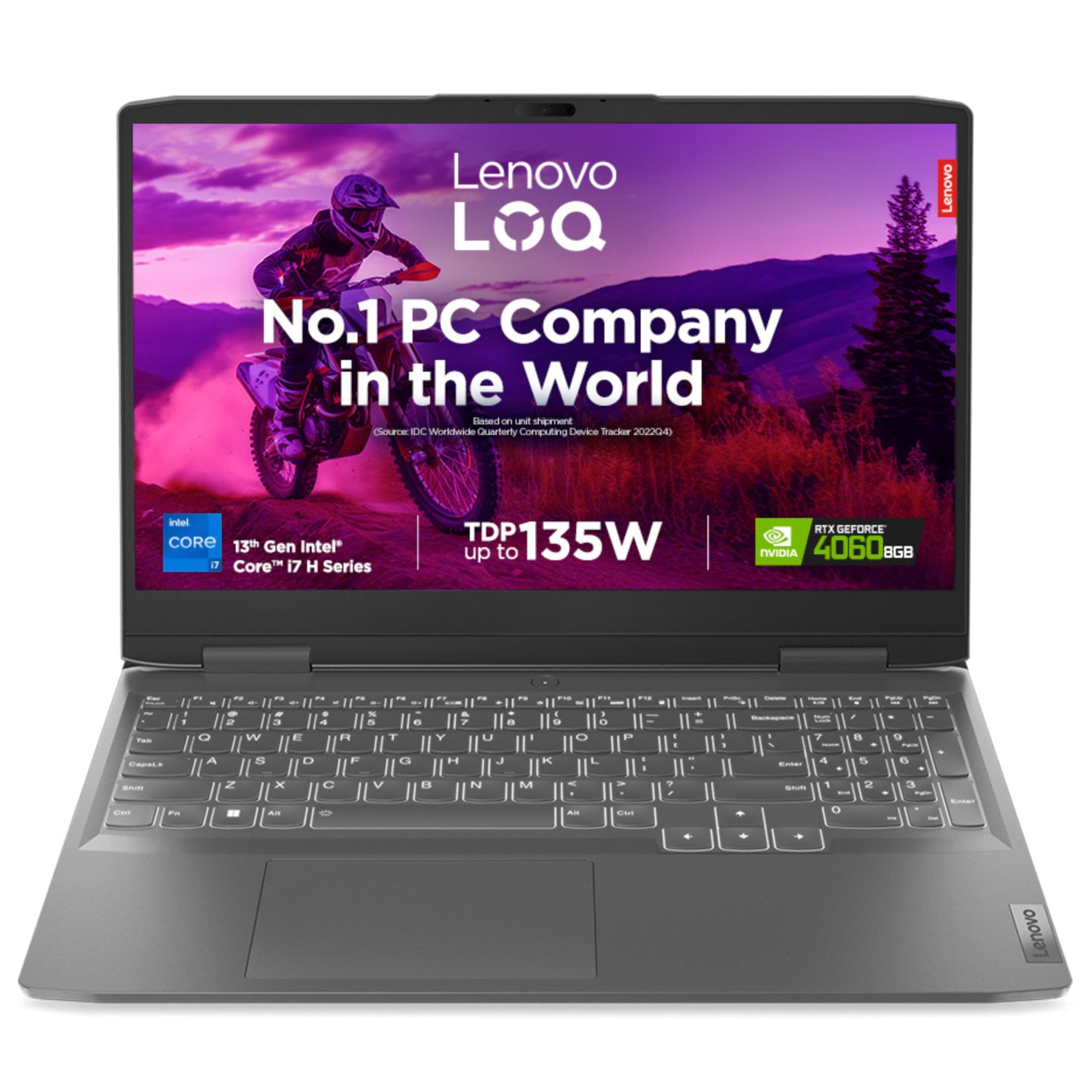Lenovo LOQ Intel Core i7-13620H 15.6" (39.6cm) FHD IPS 144Hz 350Nits Gaming Laptop (16GB/512GB SSD/Win 11/NVIDIA RTX 4060 8GB/3 Month Game Pass/Office 2021/Storm Grey/2.4Kg), 82XV00BRIN