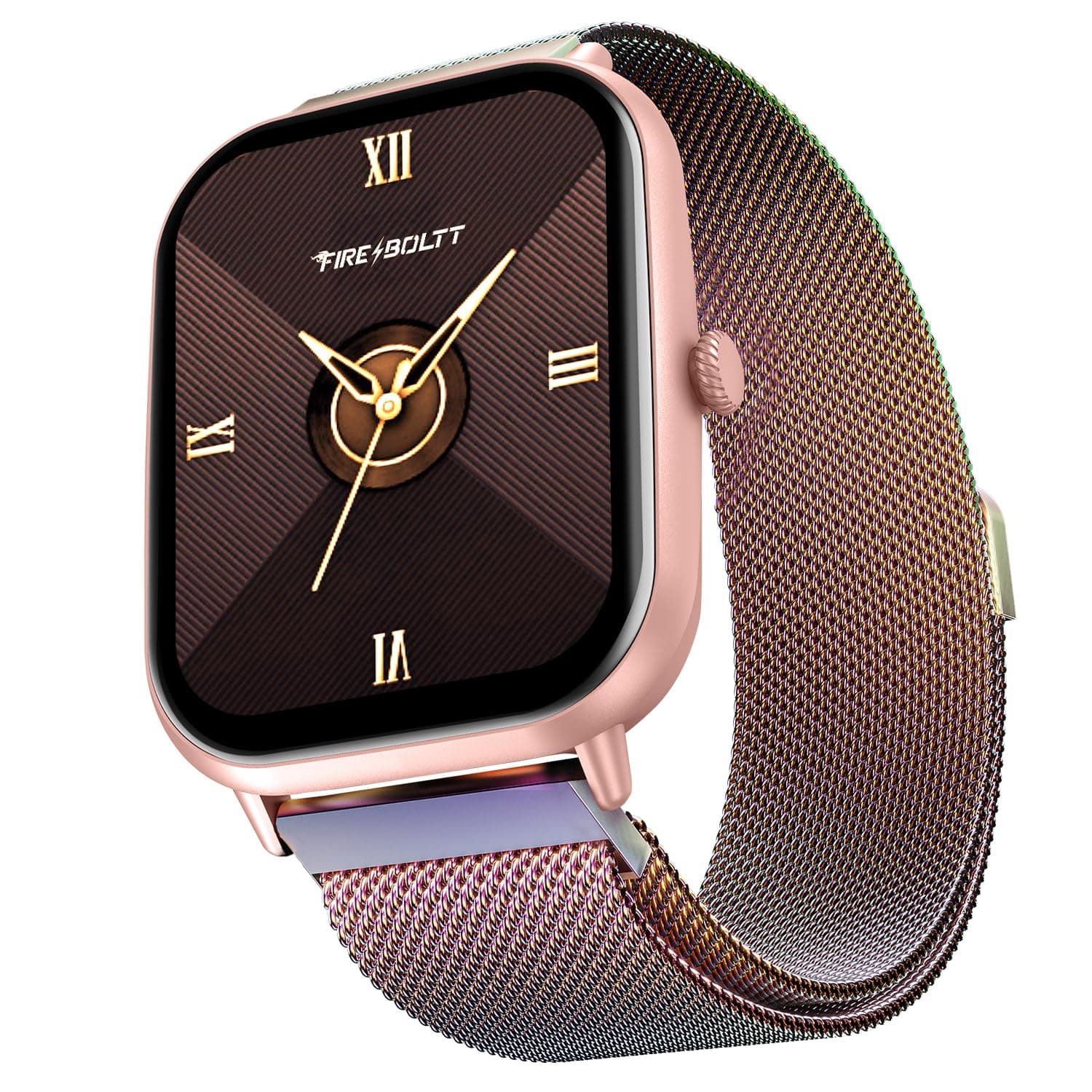Fire-Boltt Ninja Call Pro Max Ultra Bluetooth Calling Smart Watch, 2.01" HD Display, 120+ Sports Modes, Health Suite, AI Voice Assistance, SpO2 Smartwatch for Men & Women - Rainbow Link